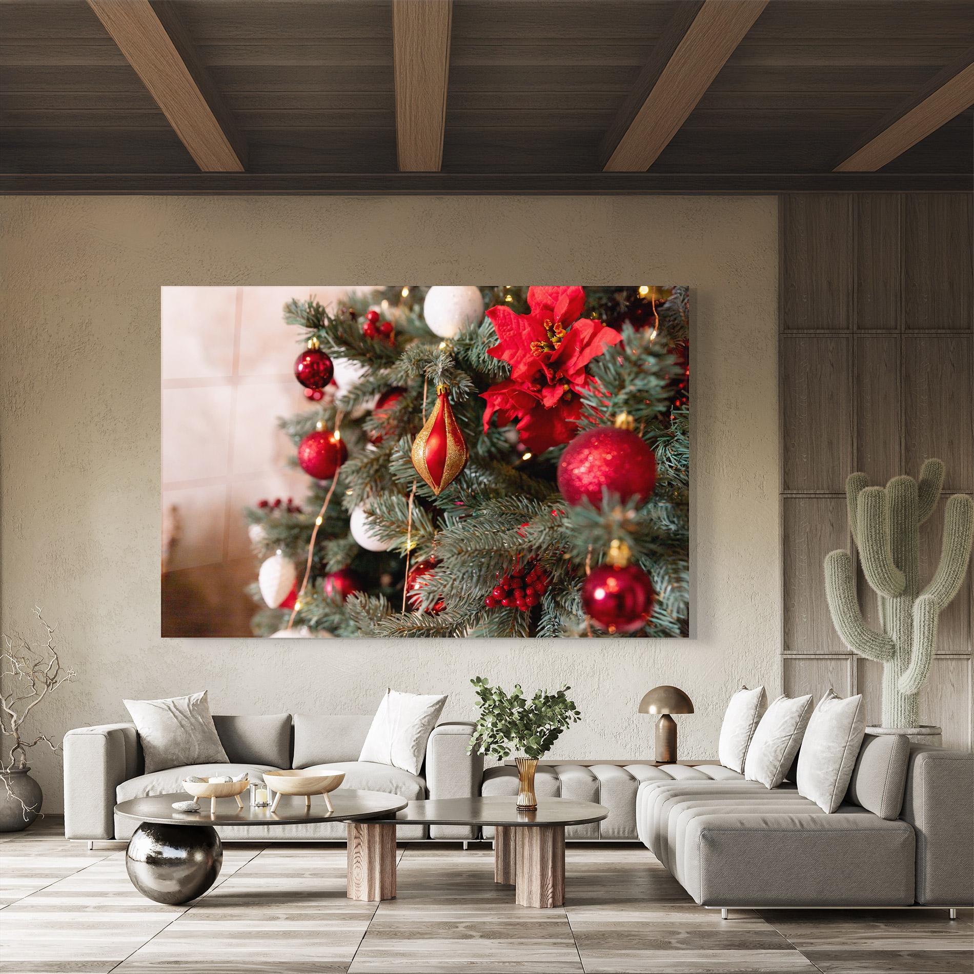 Tablou Sticla Festive Christmas Decor mockup 8