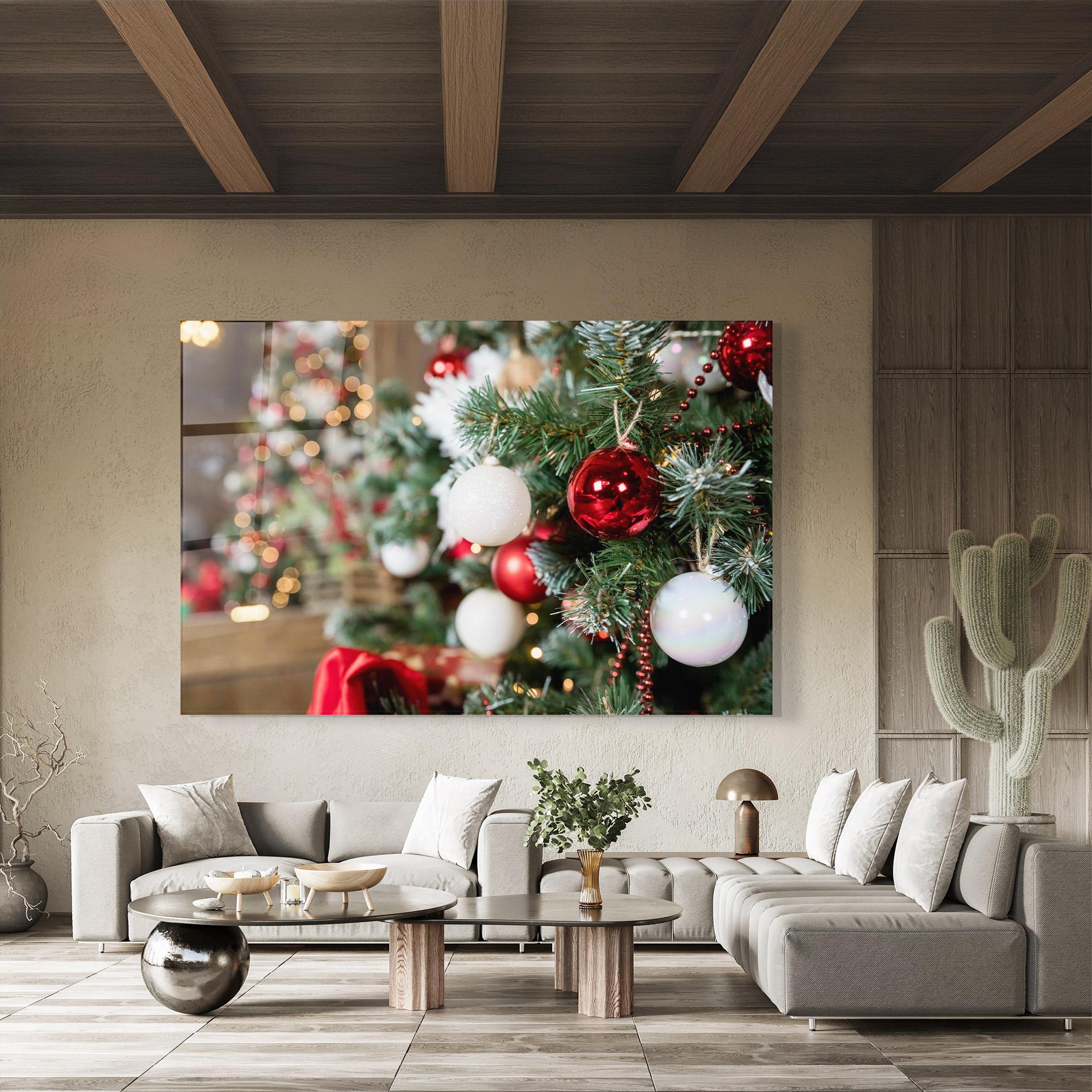 Tablou Sticla Magic Christmas Home mockup 8