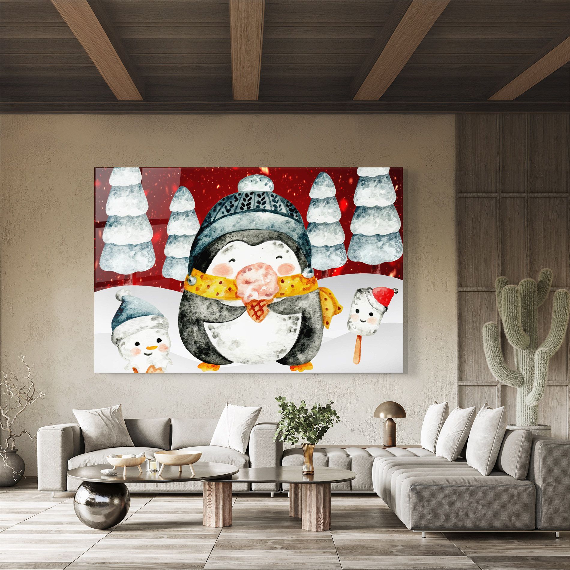 Yellow Pinguin mockup 8