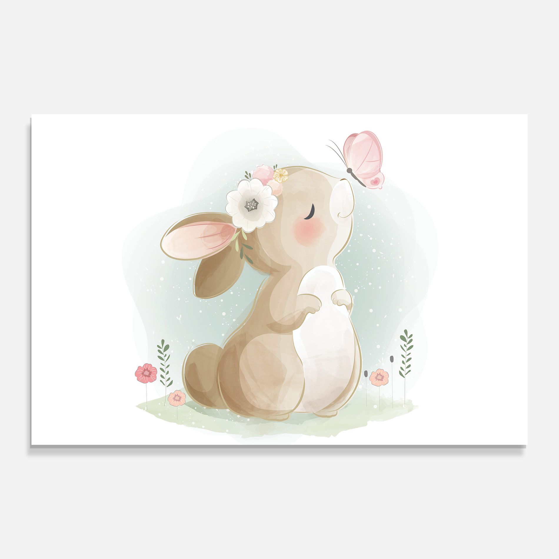 Butterfly On Bunny Nose mockup 0