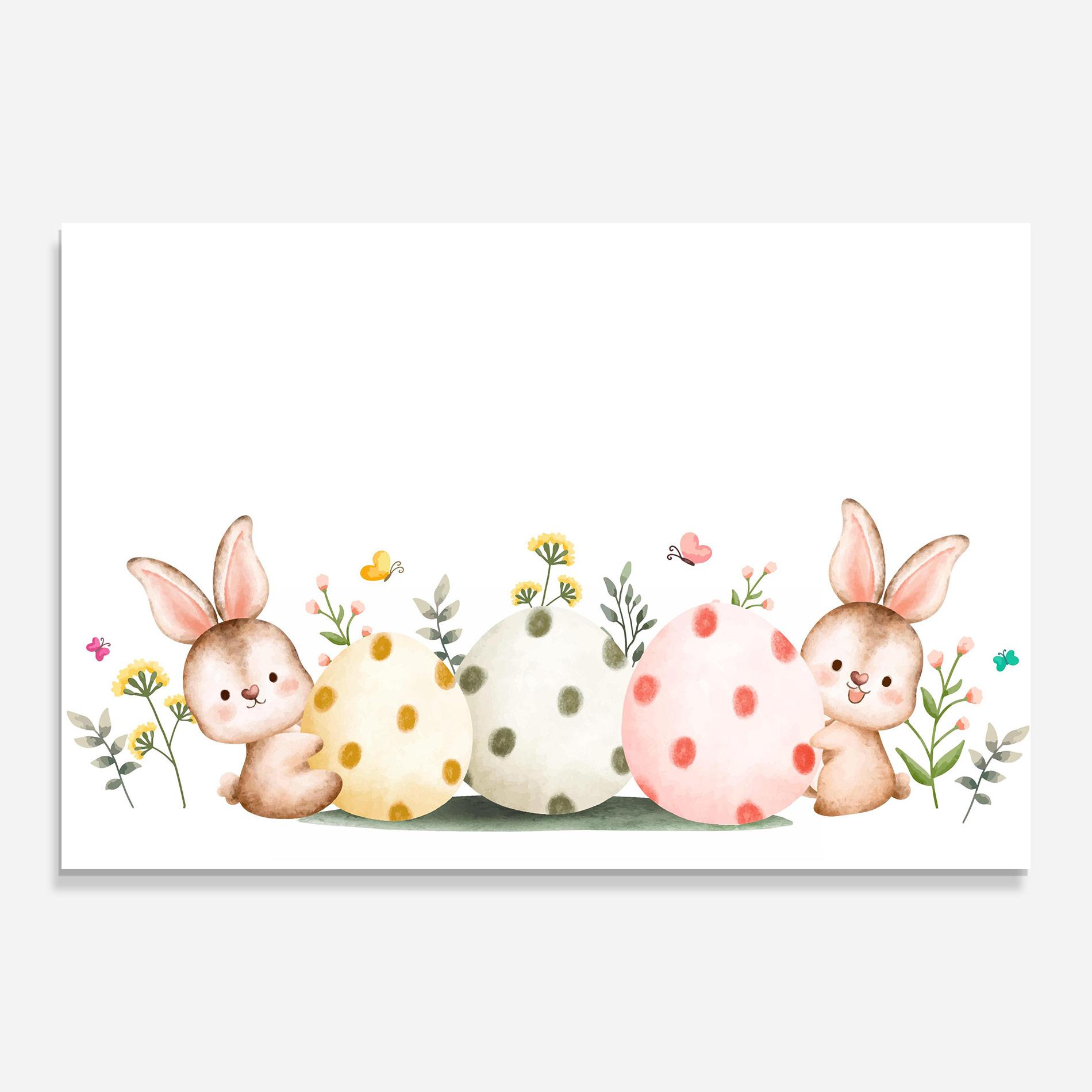 Tablou Sticla Butterfly Rabbit mockup 0