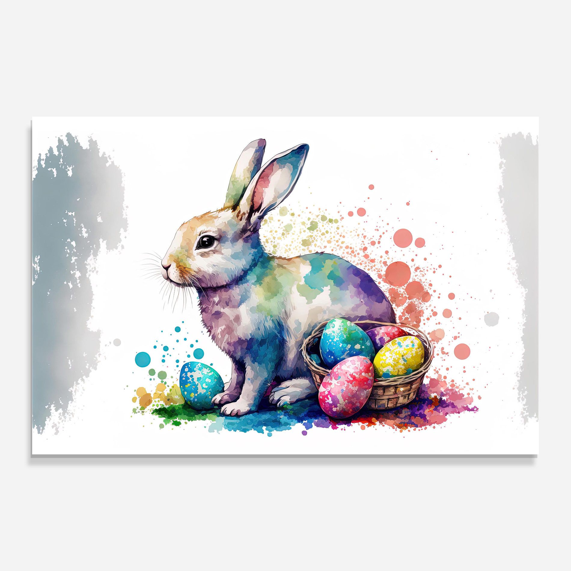 Easter Bunny Watercolor mockup 0