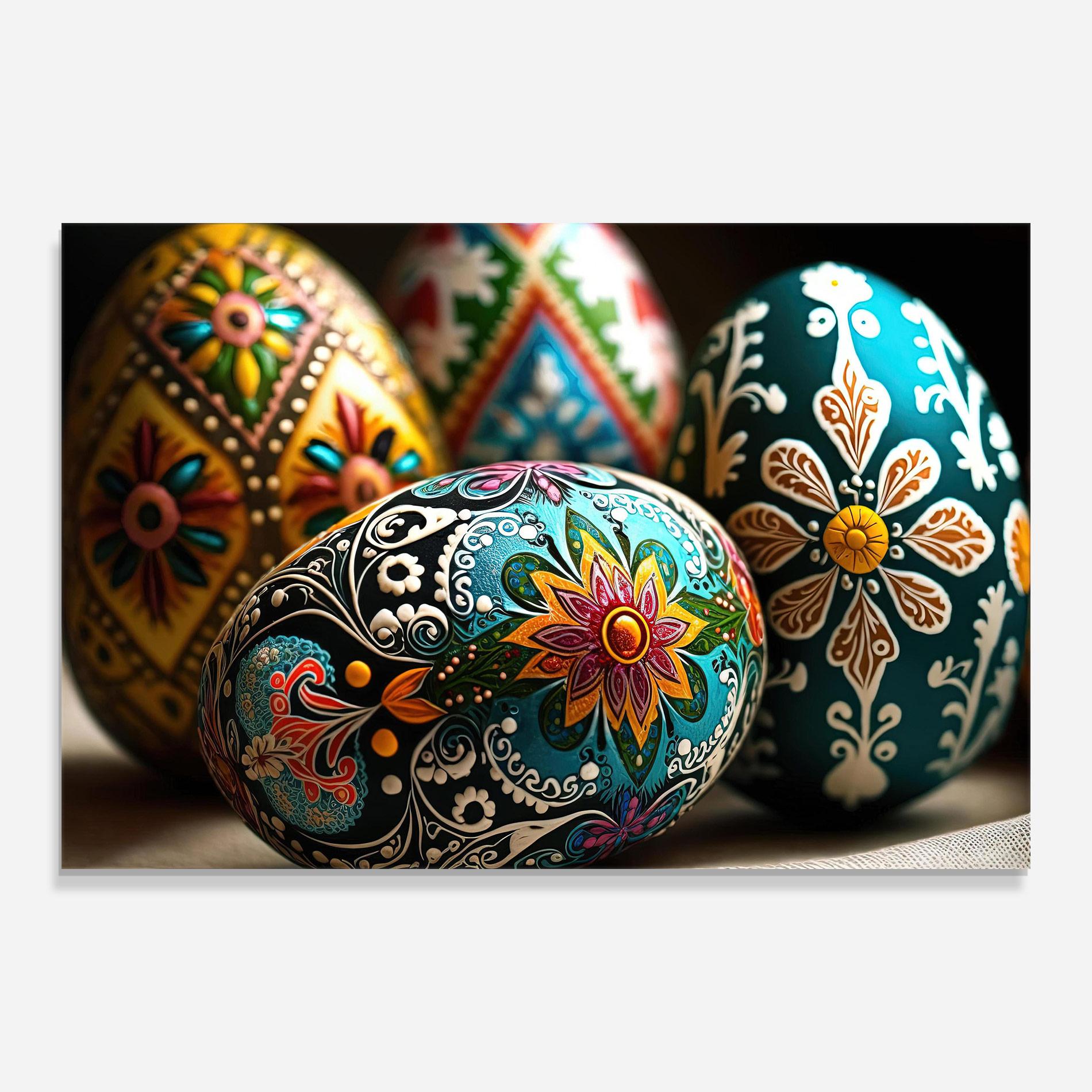 Tablou Sticla Easter Eggs Ornament mockup 0