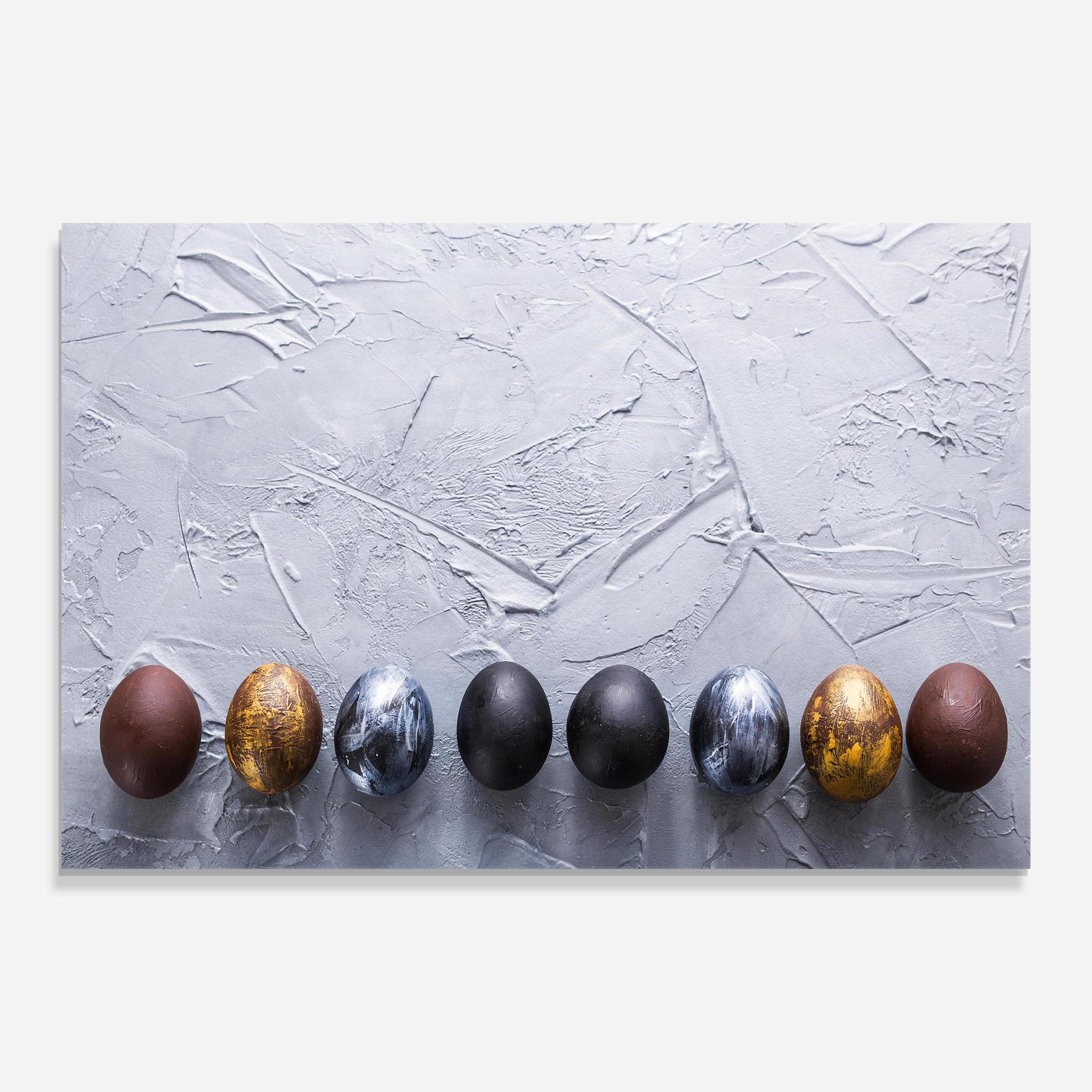 Tablou Sticla Easter Eggs Painted mockup 0