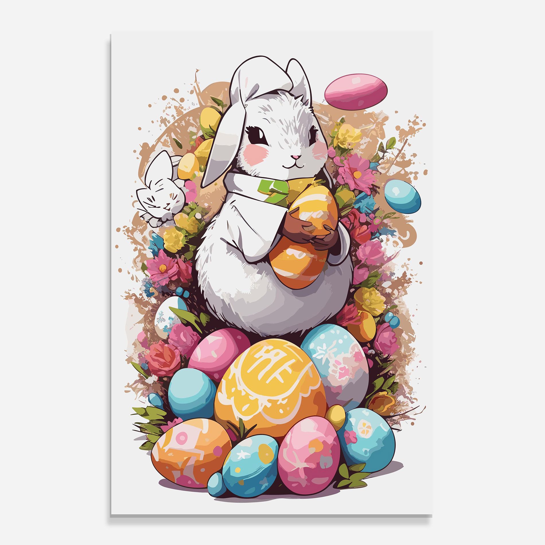 White Easter Bunny mockup 0