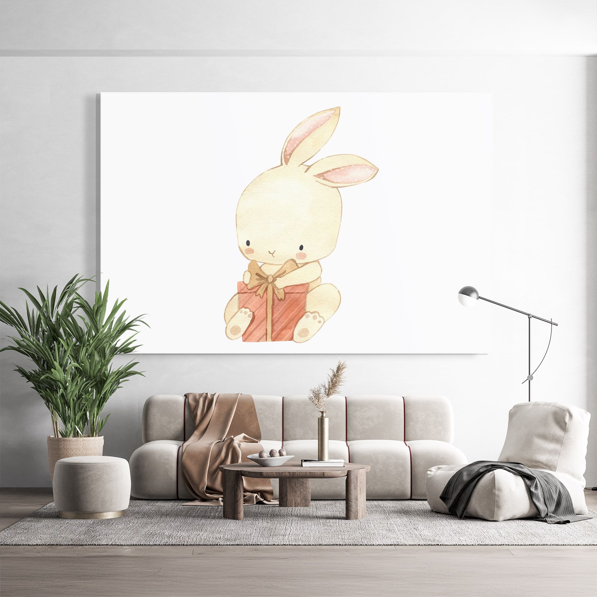 Bunny With Gift mockup 9