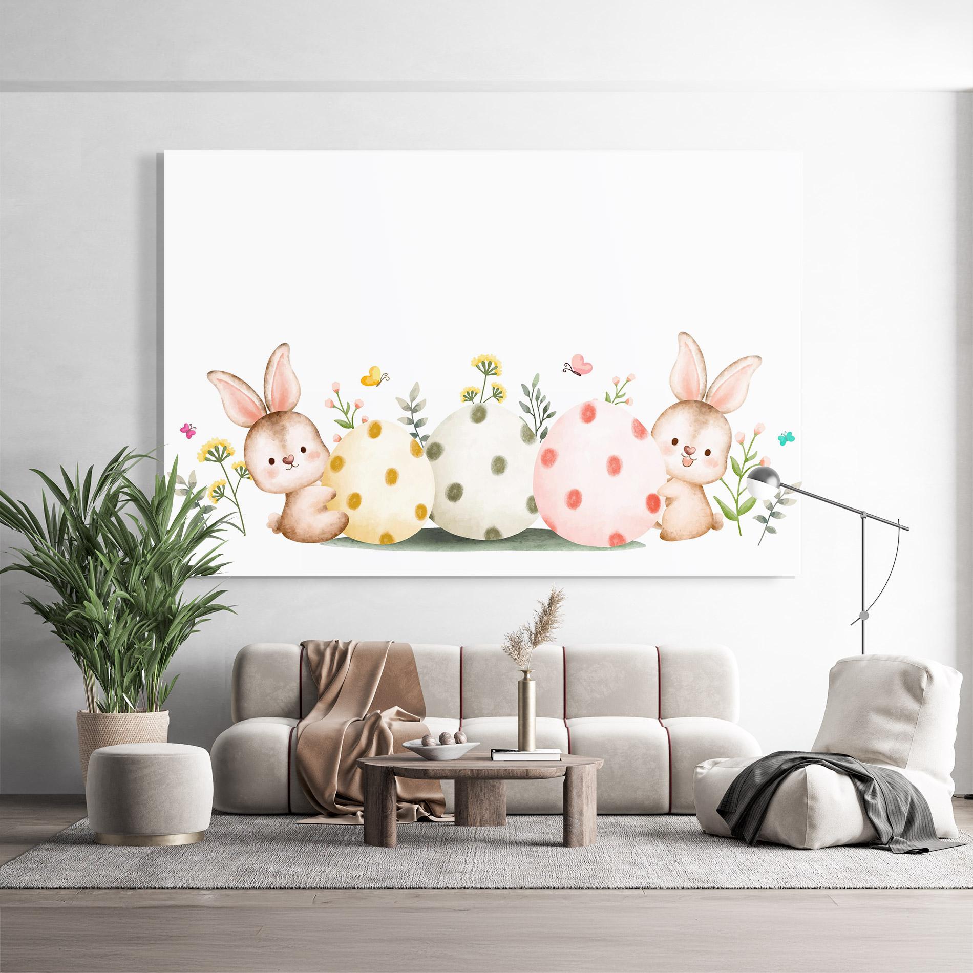 Tablou Sticla Butterfly Rabbit mockup 9