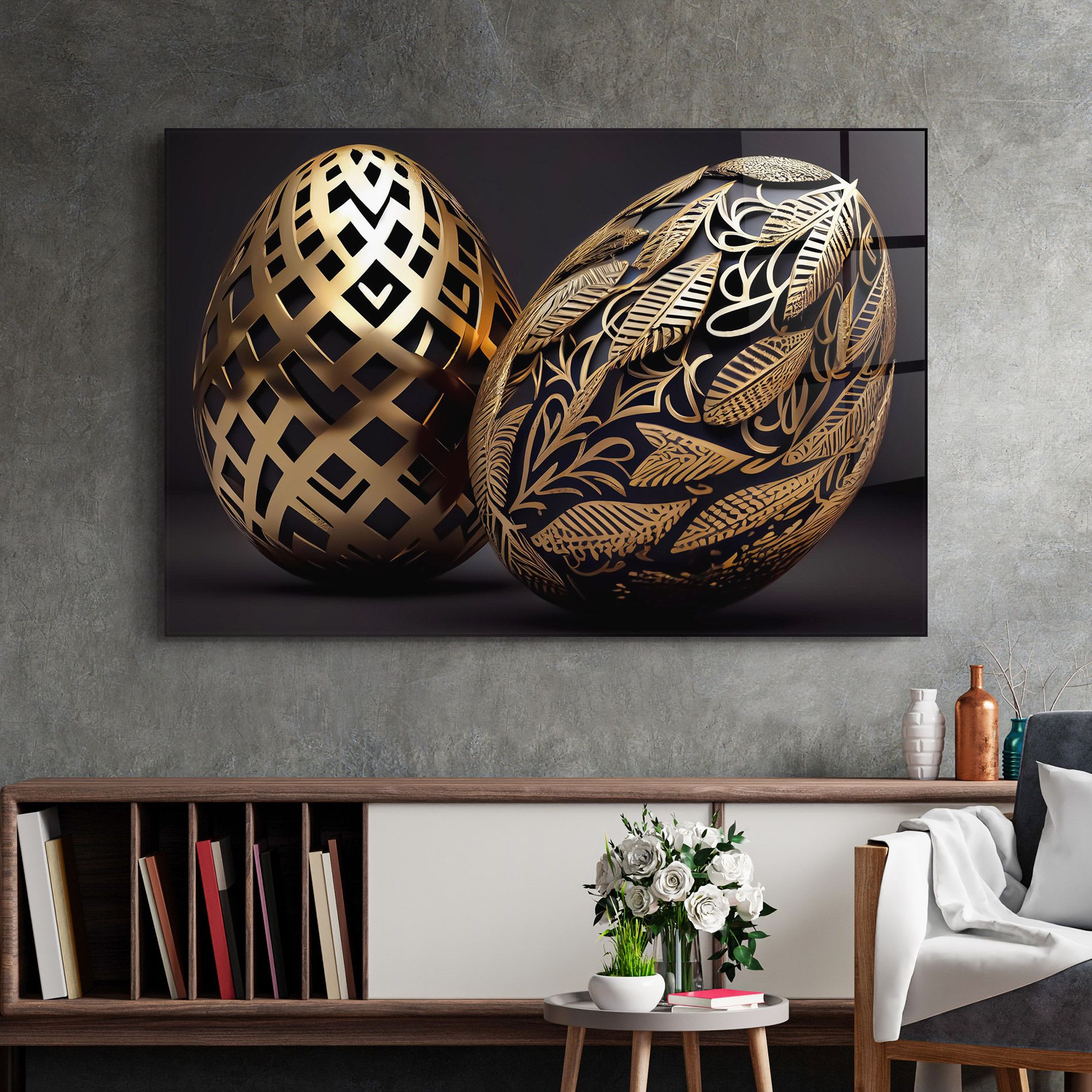 Black Golden Eggs mockup 2