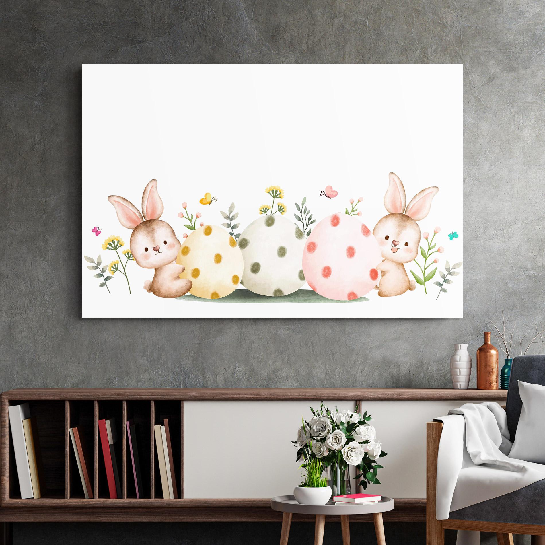 Tablou Sticla Butterfly Rabbit mockup 2