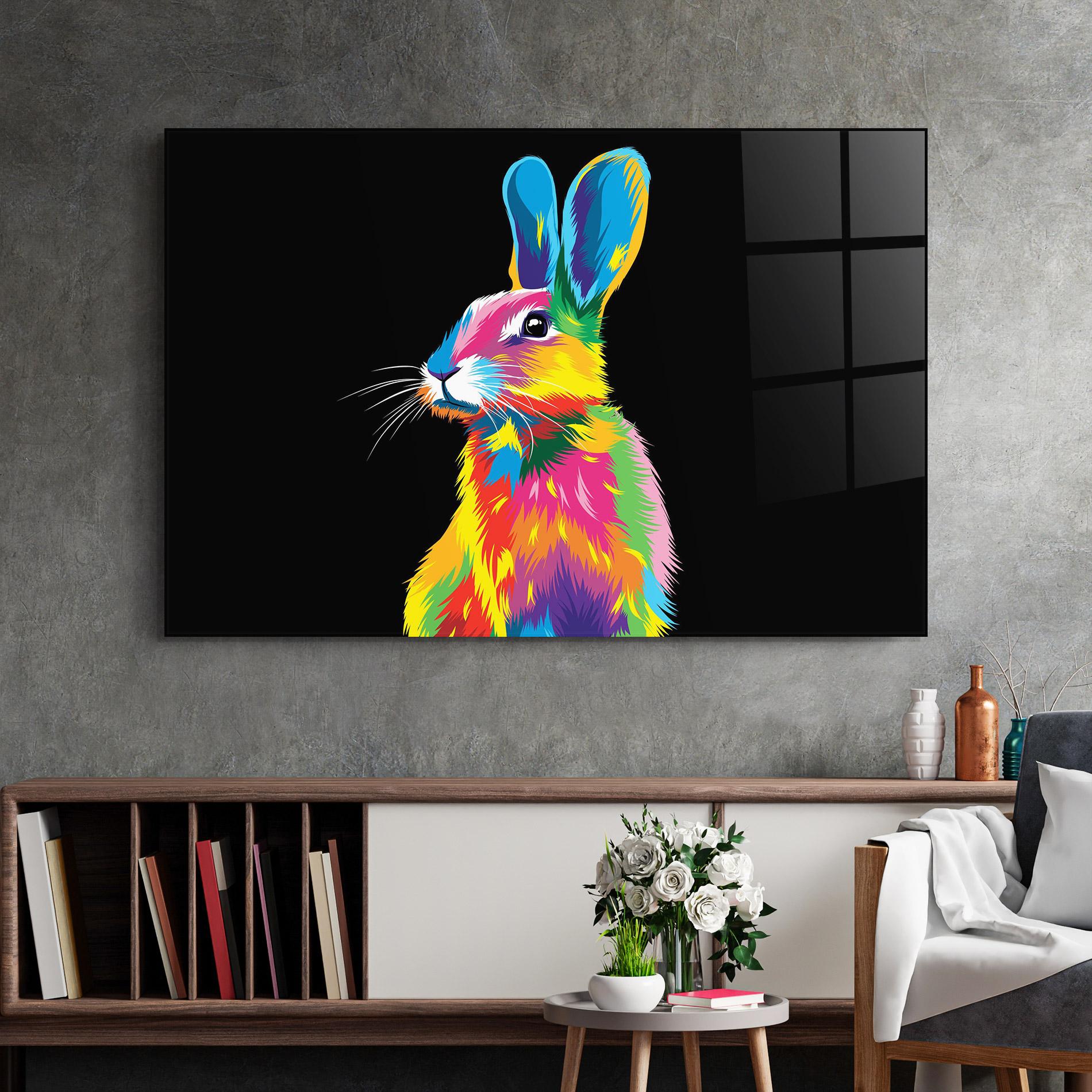 Tablou Sticla Color Mix Easter mockup 2