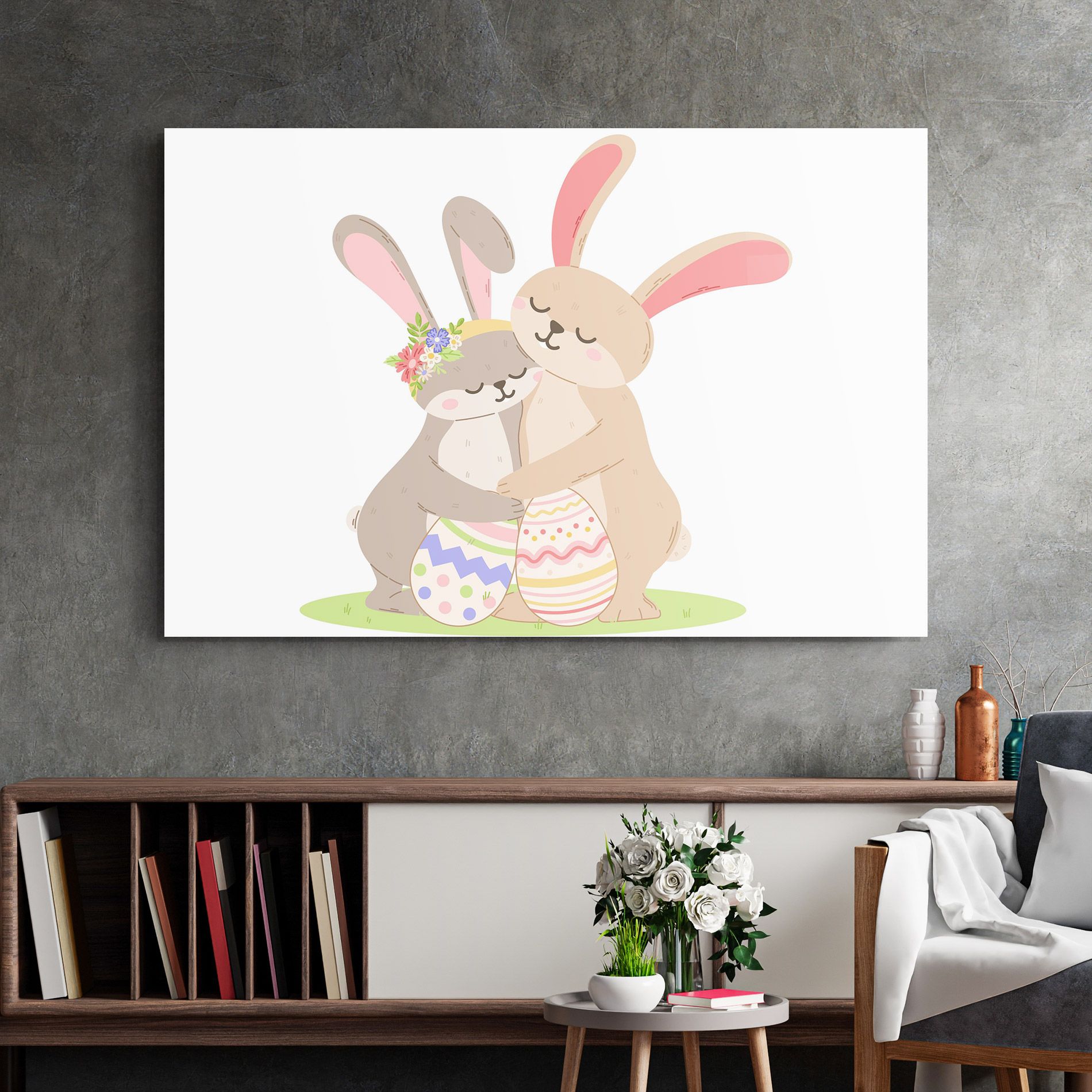Easter Bunny Couple mockup 2
