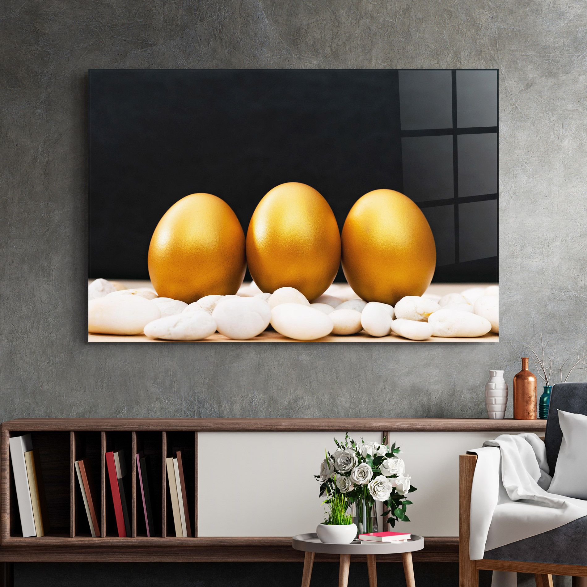 Golden Easter Egg mockup 2