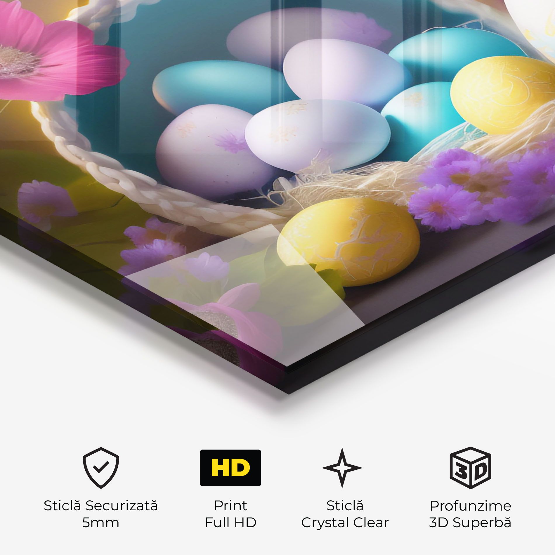 Eggs Basket With Flowers mockup 3