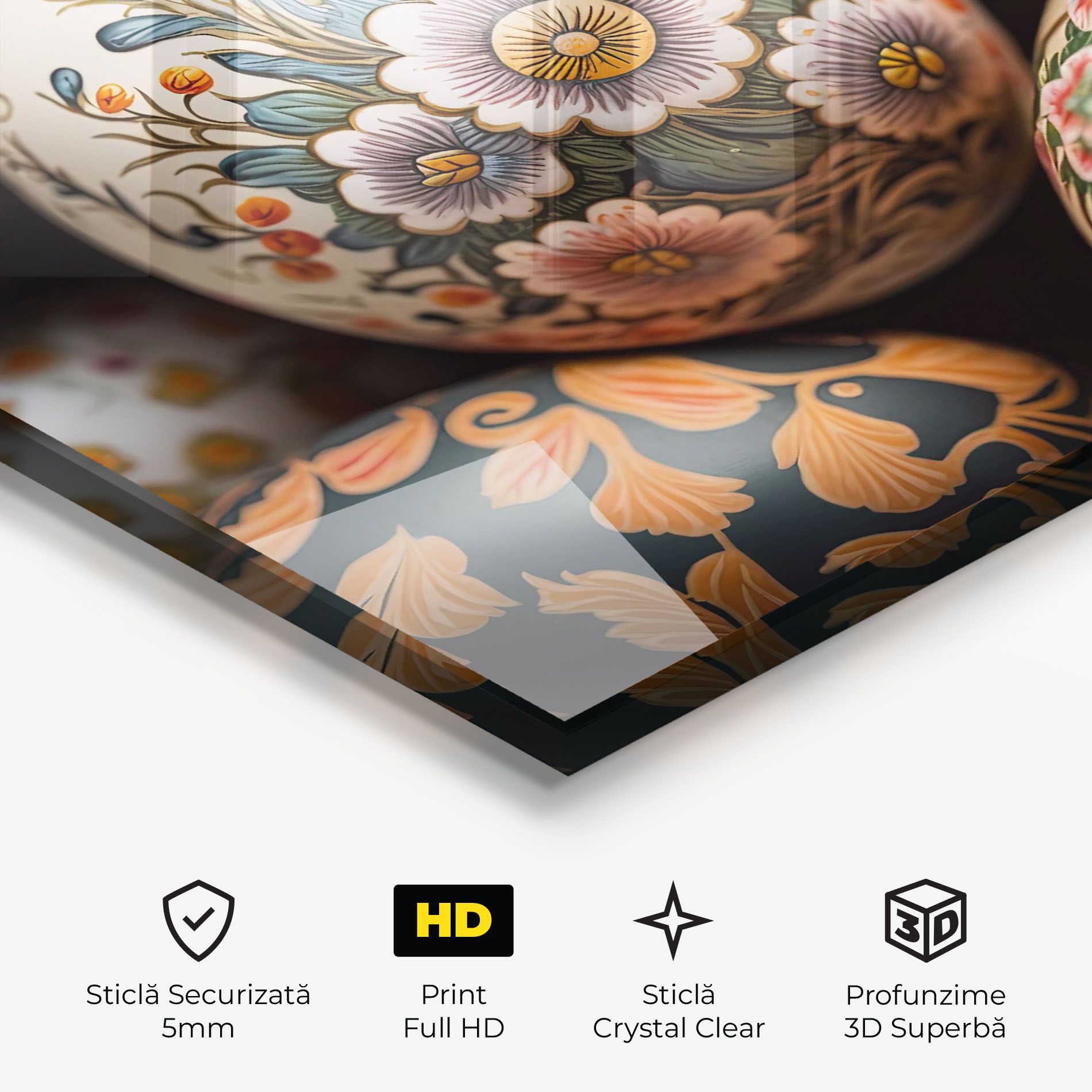 Floral Painted Eggs mockup 3