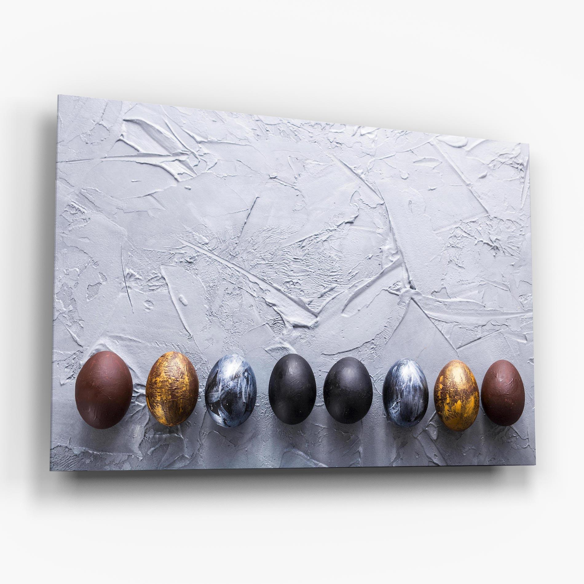 Tablou Sticla Easter Eggs Painted mockup 6