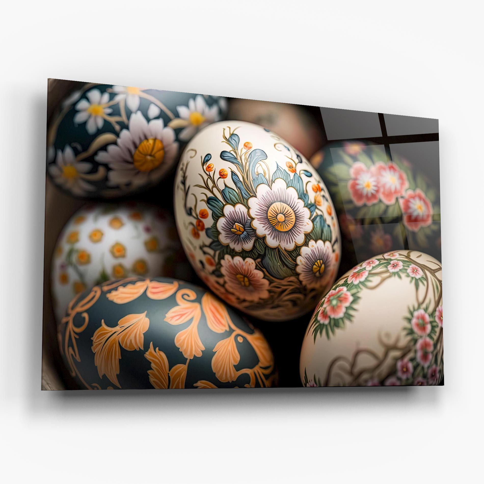 Floral Painted Eggs mockup 6
