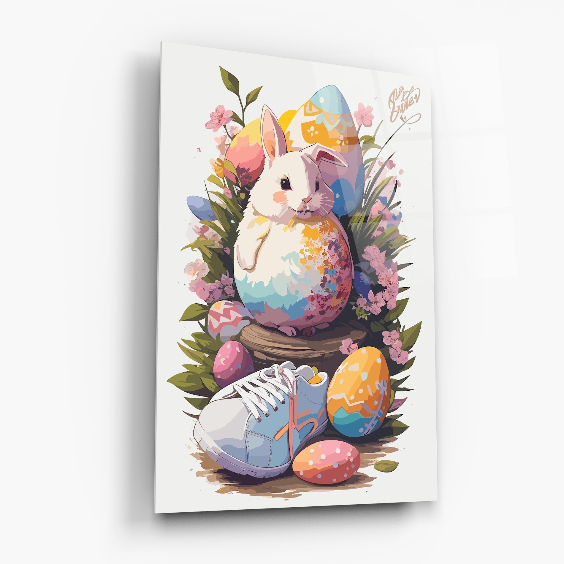 Tablou Sticla Fatt Cute Bunny mockup 6