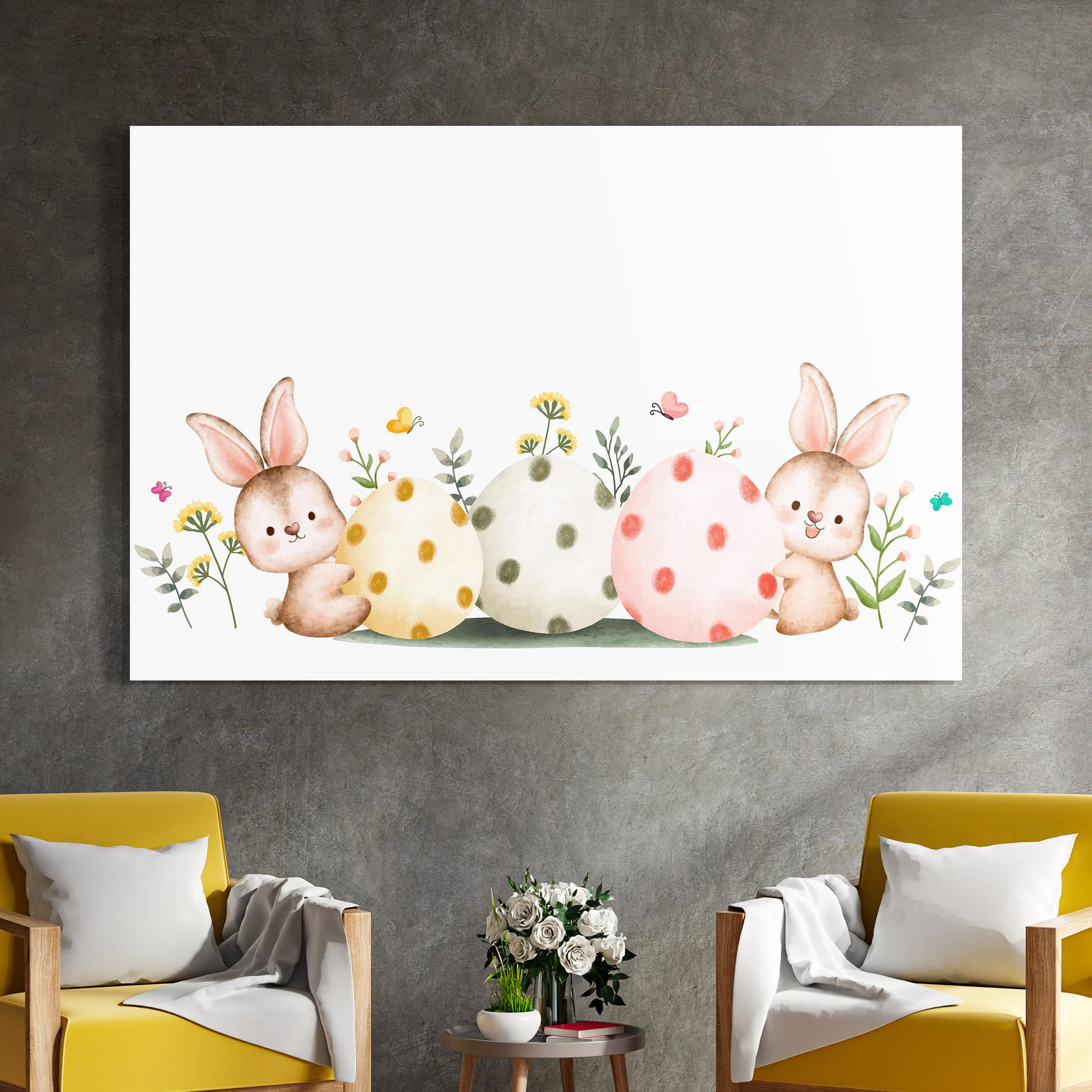 Tablou Sticla Butterfly Rabbit mockup 4