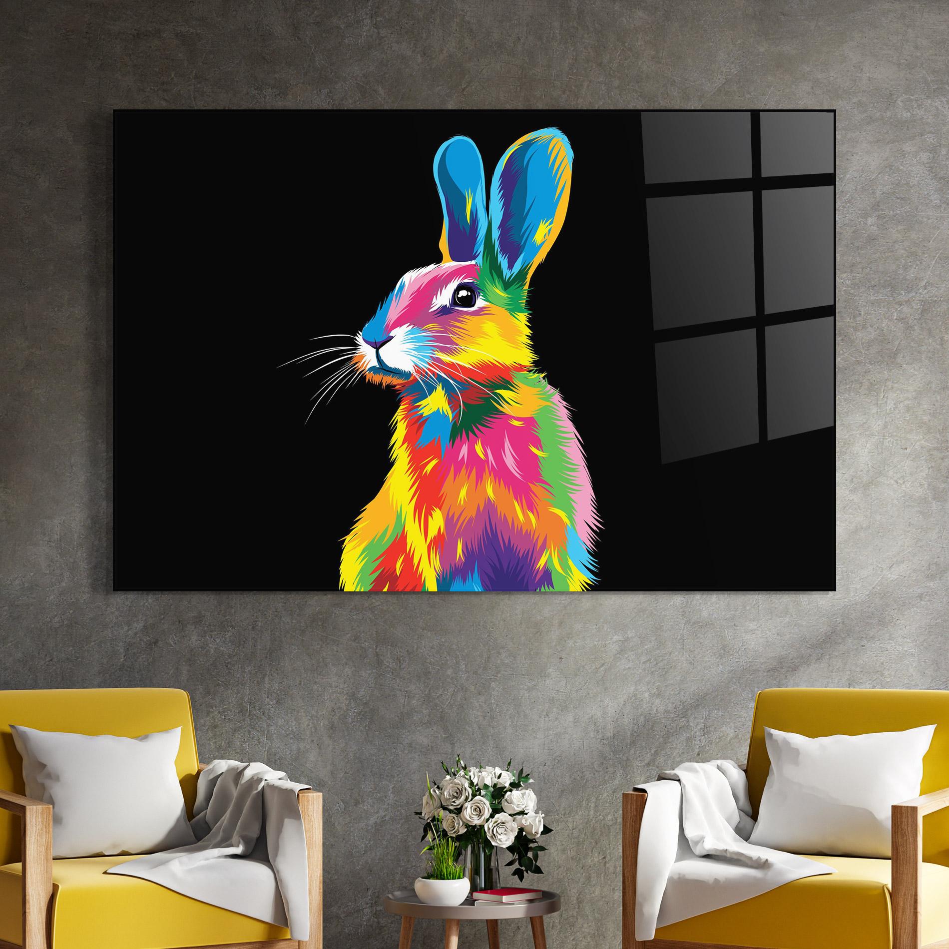 Tablou Sticla Color Mix Easter mockup 4