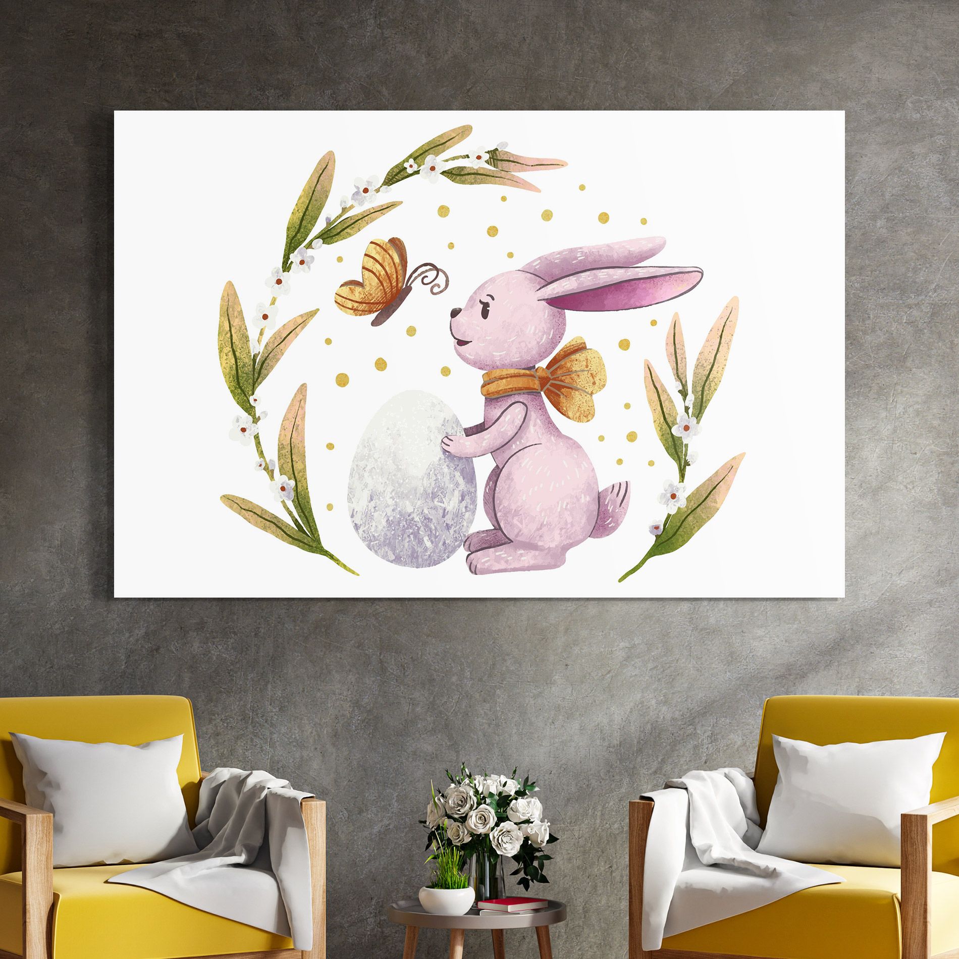 Easter Pink Bunny mockup 4