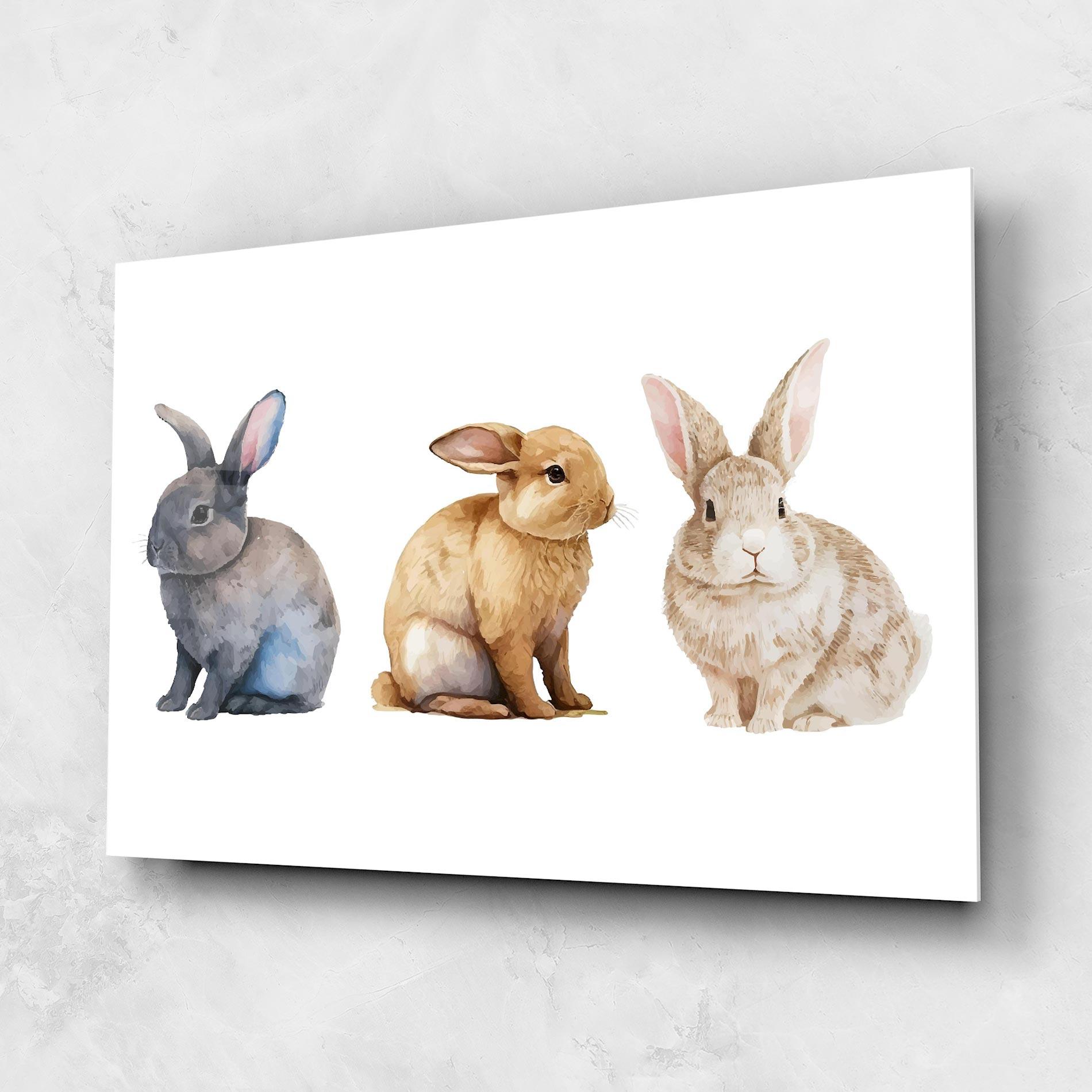 Tablou Sticla Tree Easter Bunnies mockup 1
