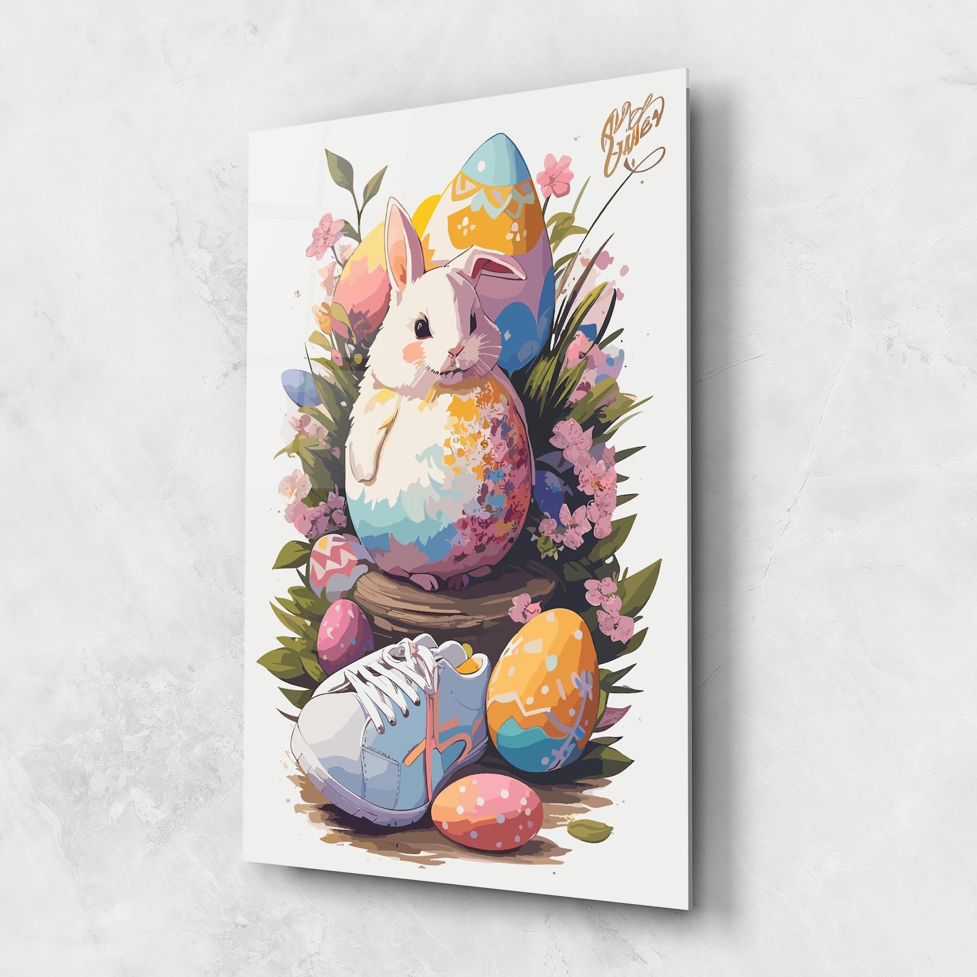 Tablou Sticla Fatt Cute Bunny mockup 1