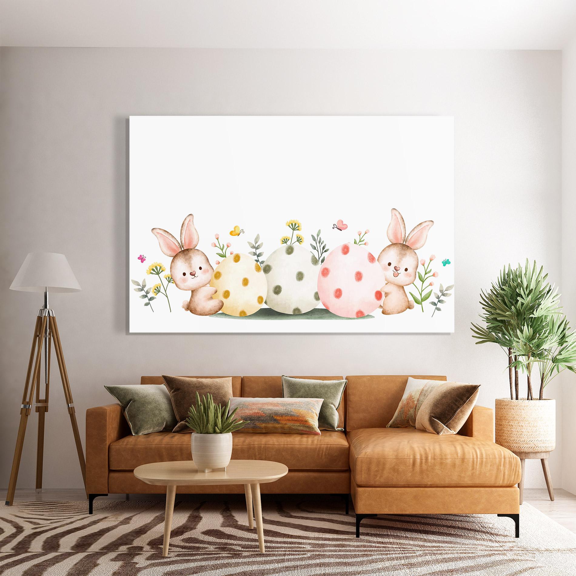 Tablou Sticla Butterfly Rabbit mockup 7
