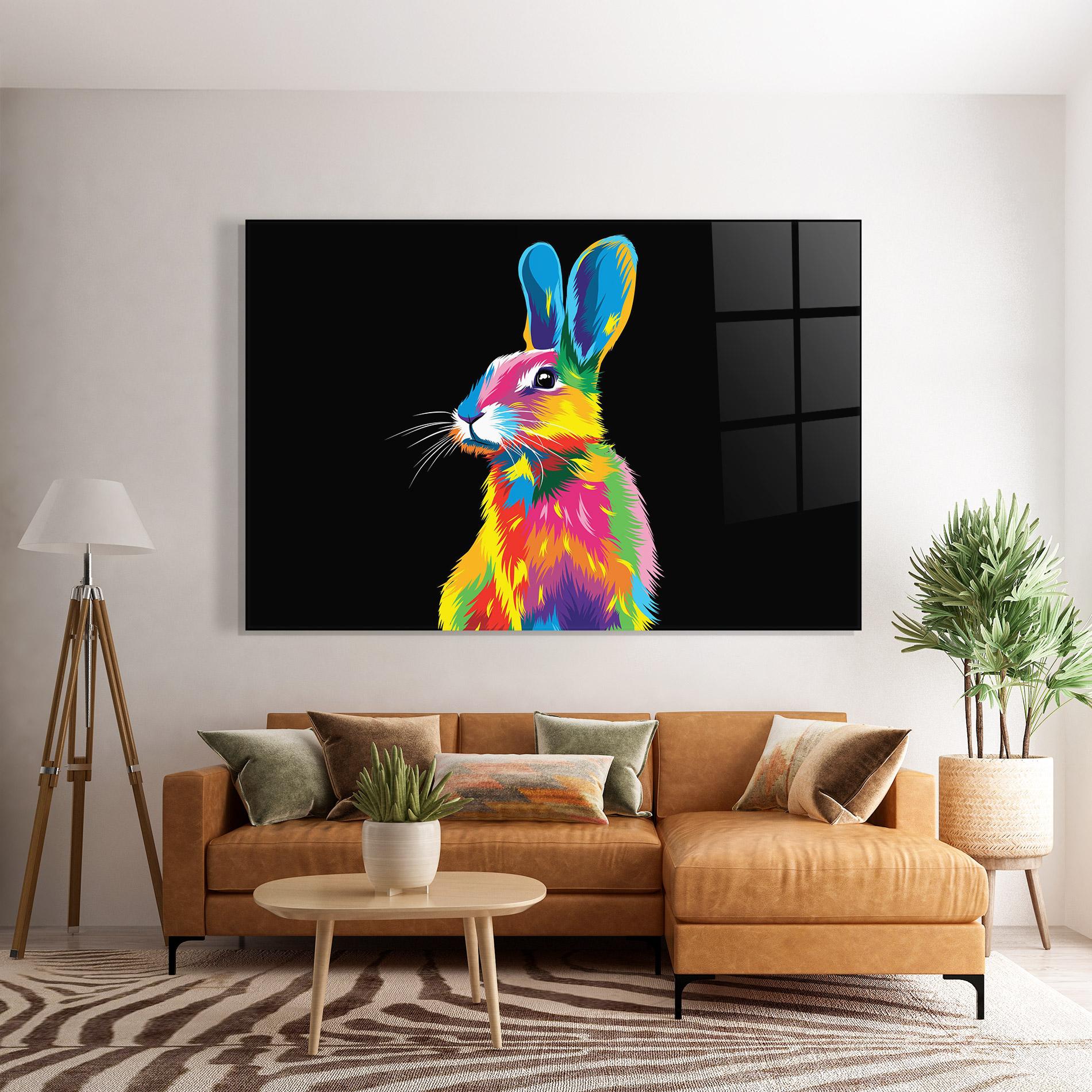 Tablou Sticla Color Mix Easter mockup 7