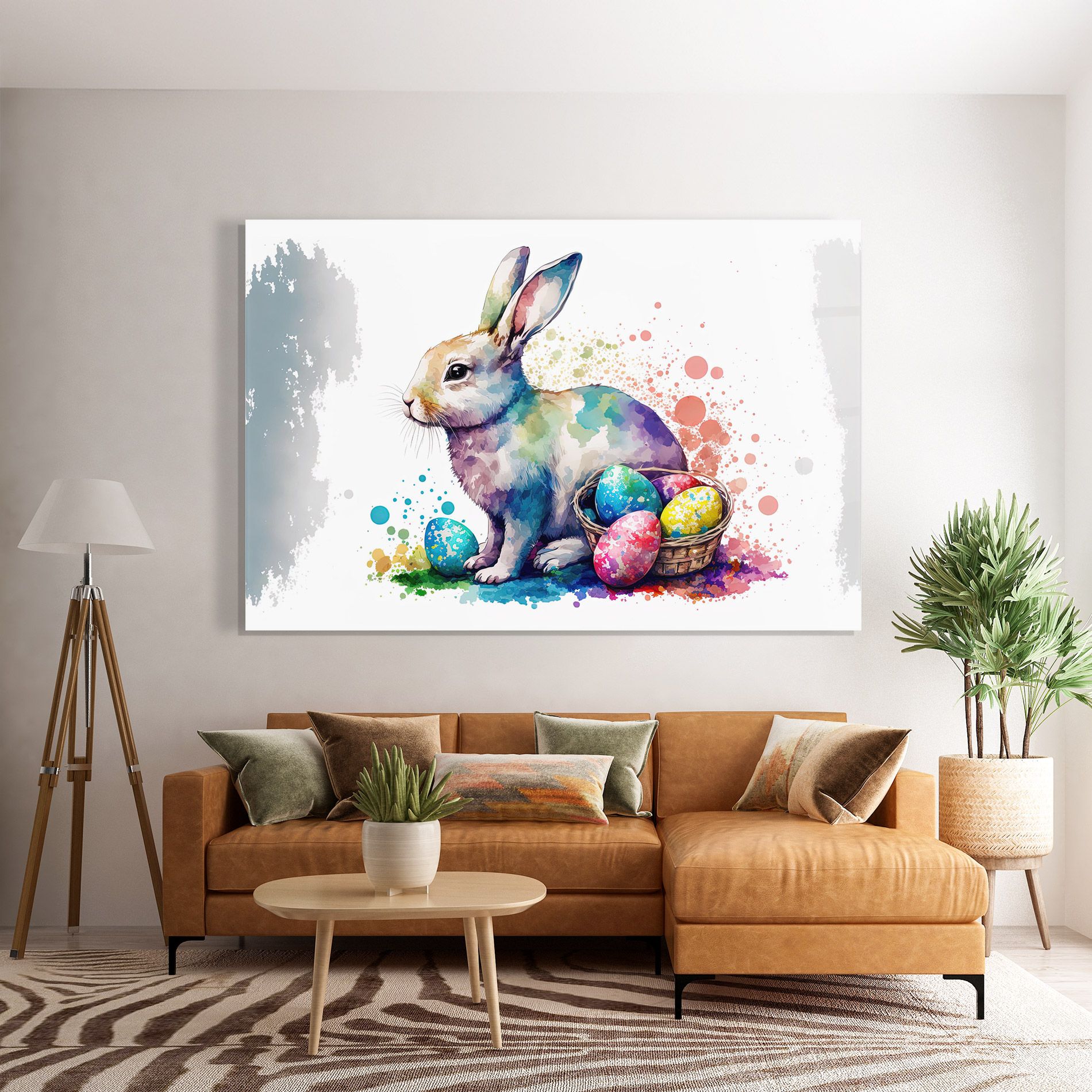 Easter Bunny Watercolor mockup 7