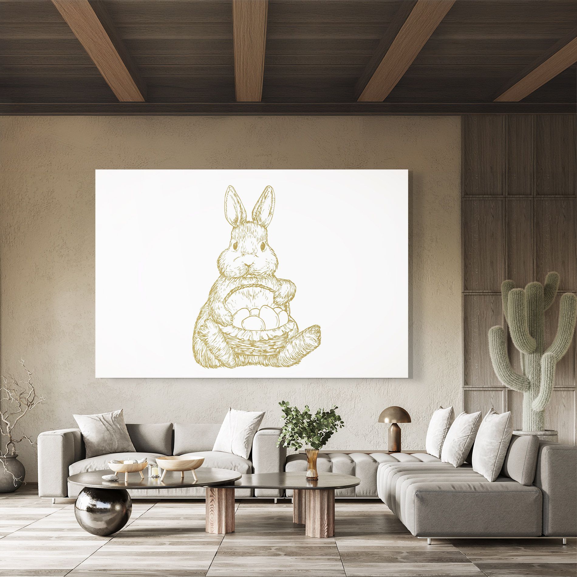 Bunny With Basket mockup 8