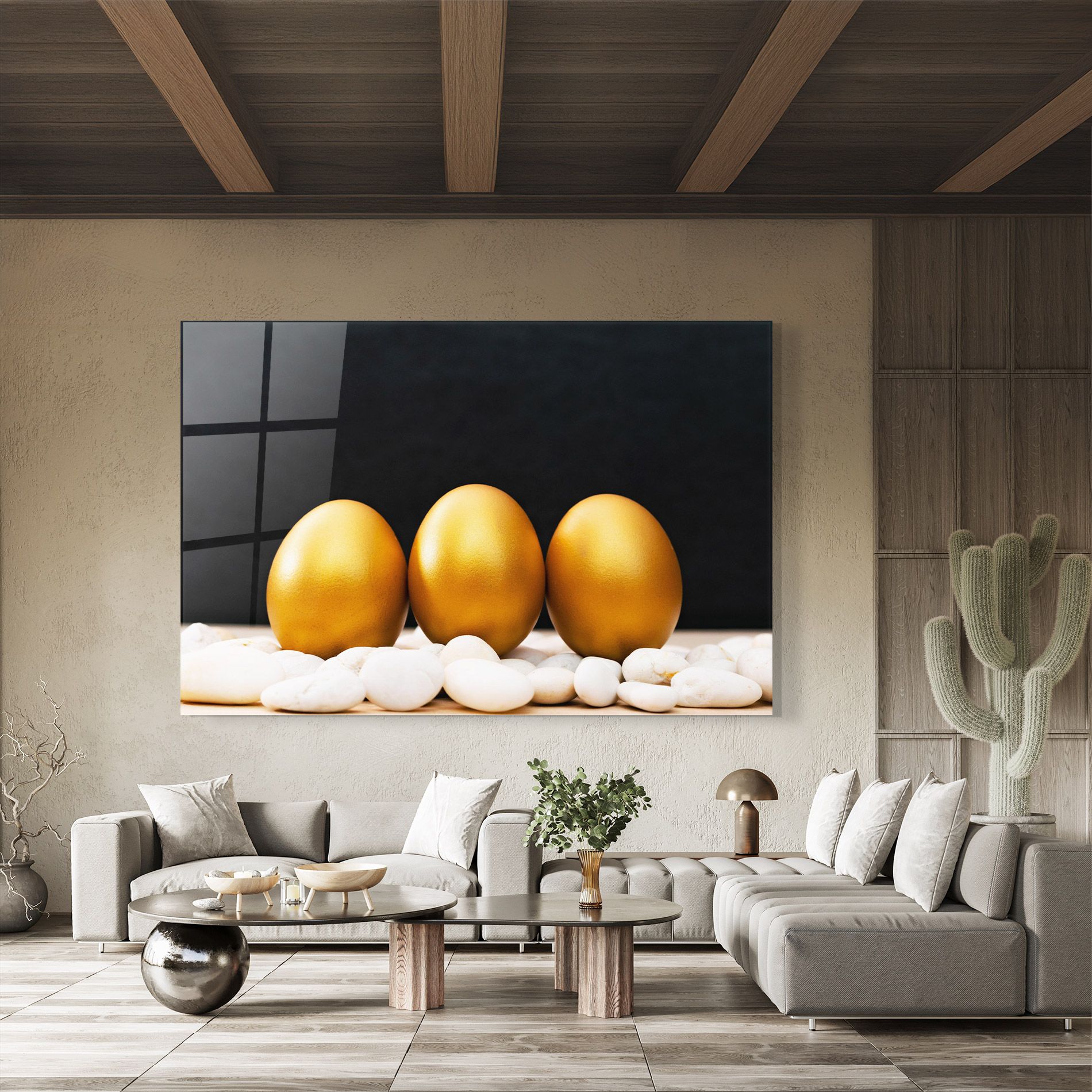 Golden Easter Egg mockup 8