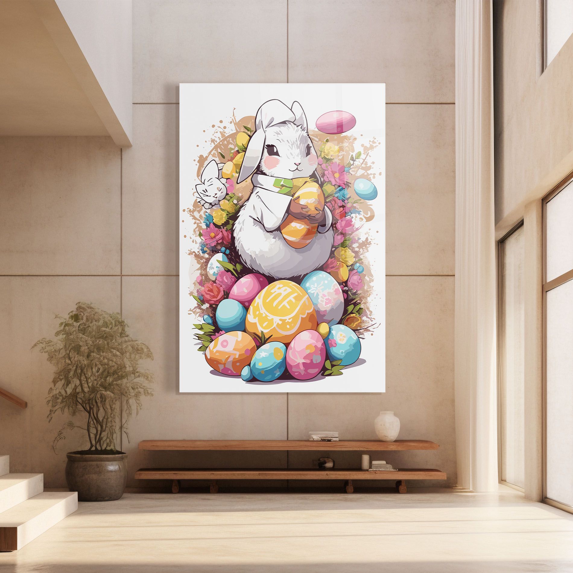 White Easter Bunny mockup 8