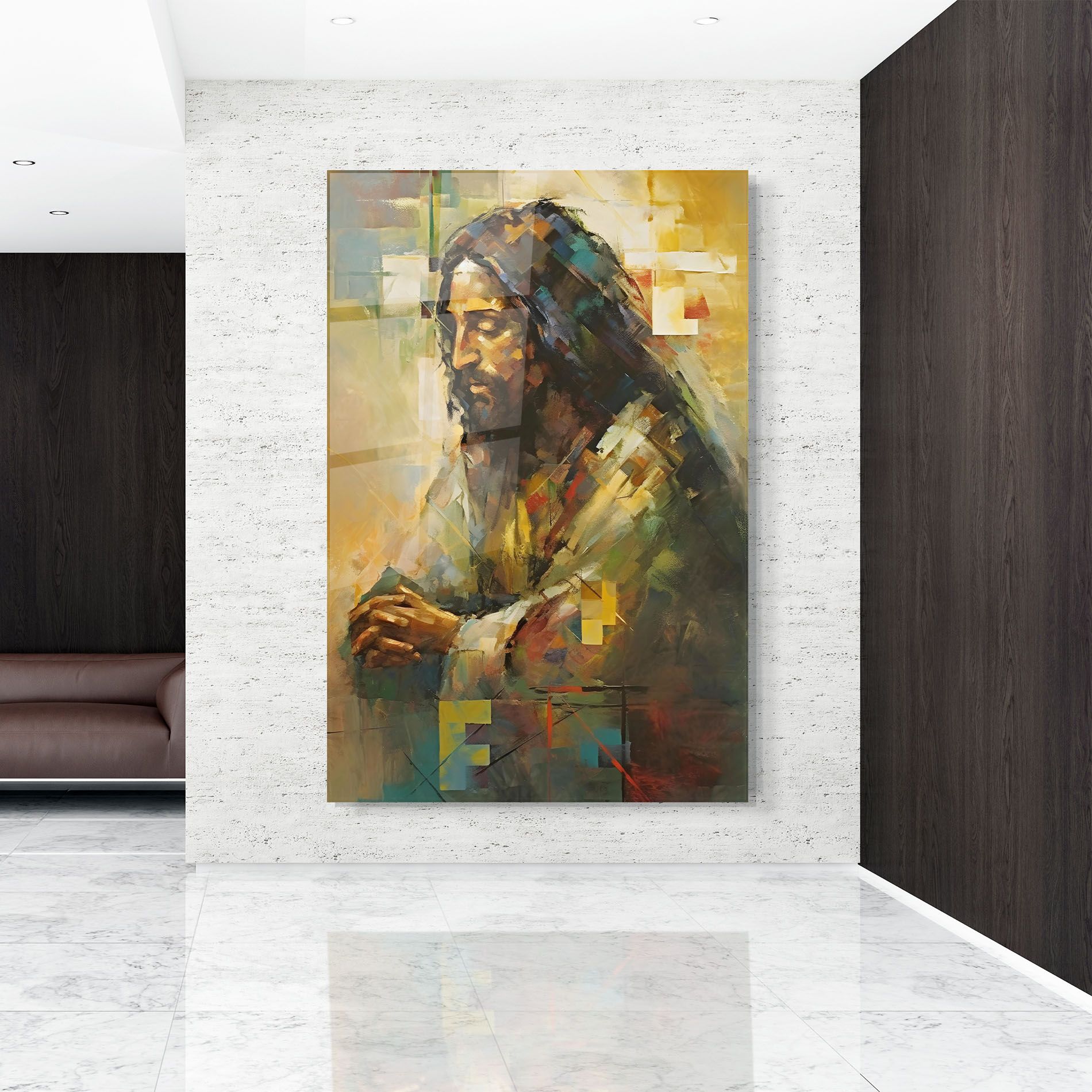 Christ Painting Art mockup 9