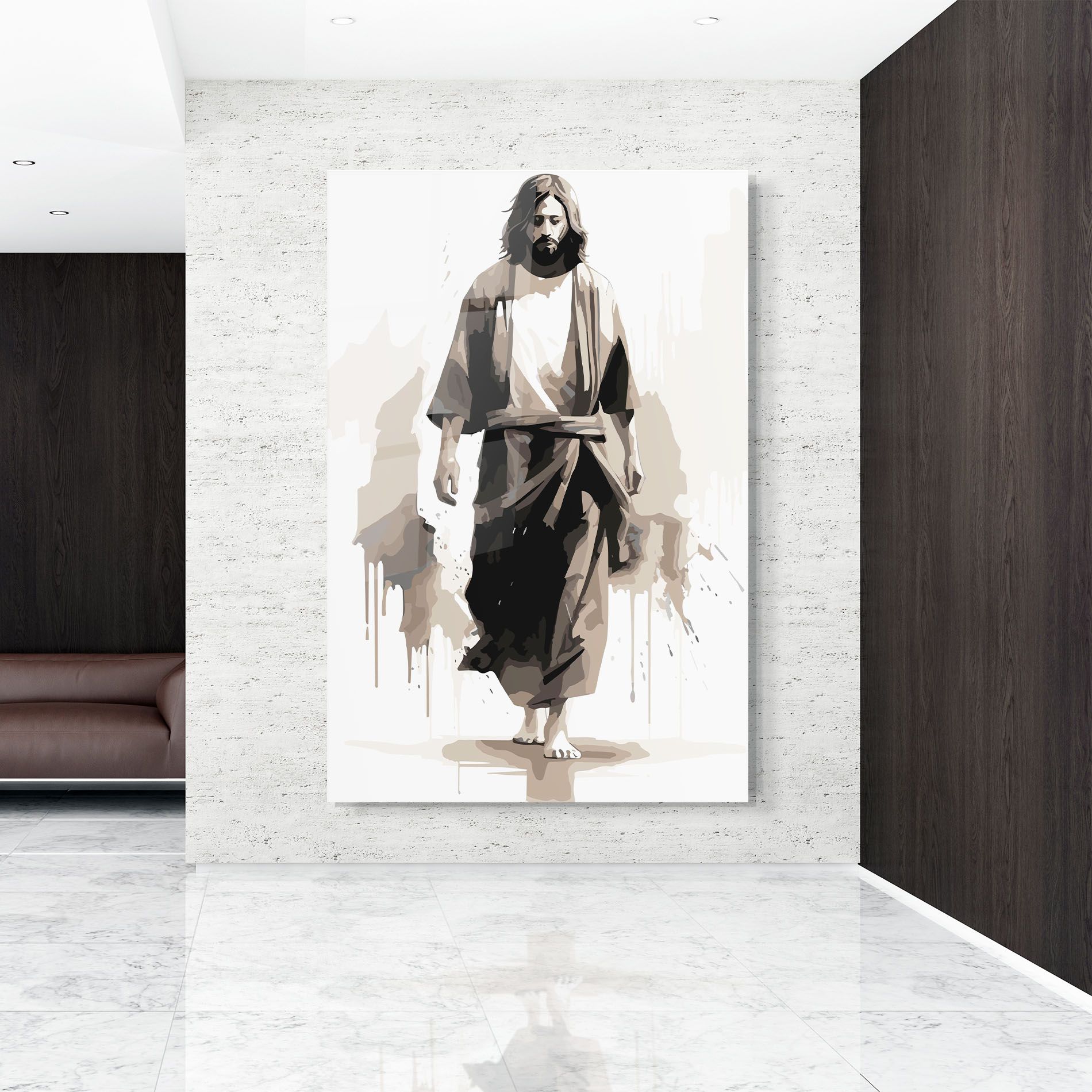 Cream Art Jesus mockup 9