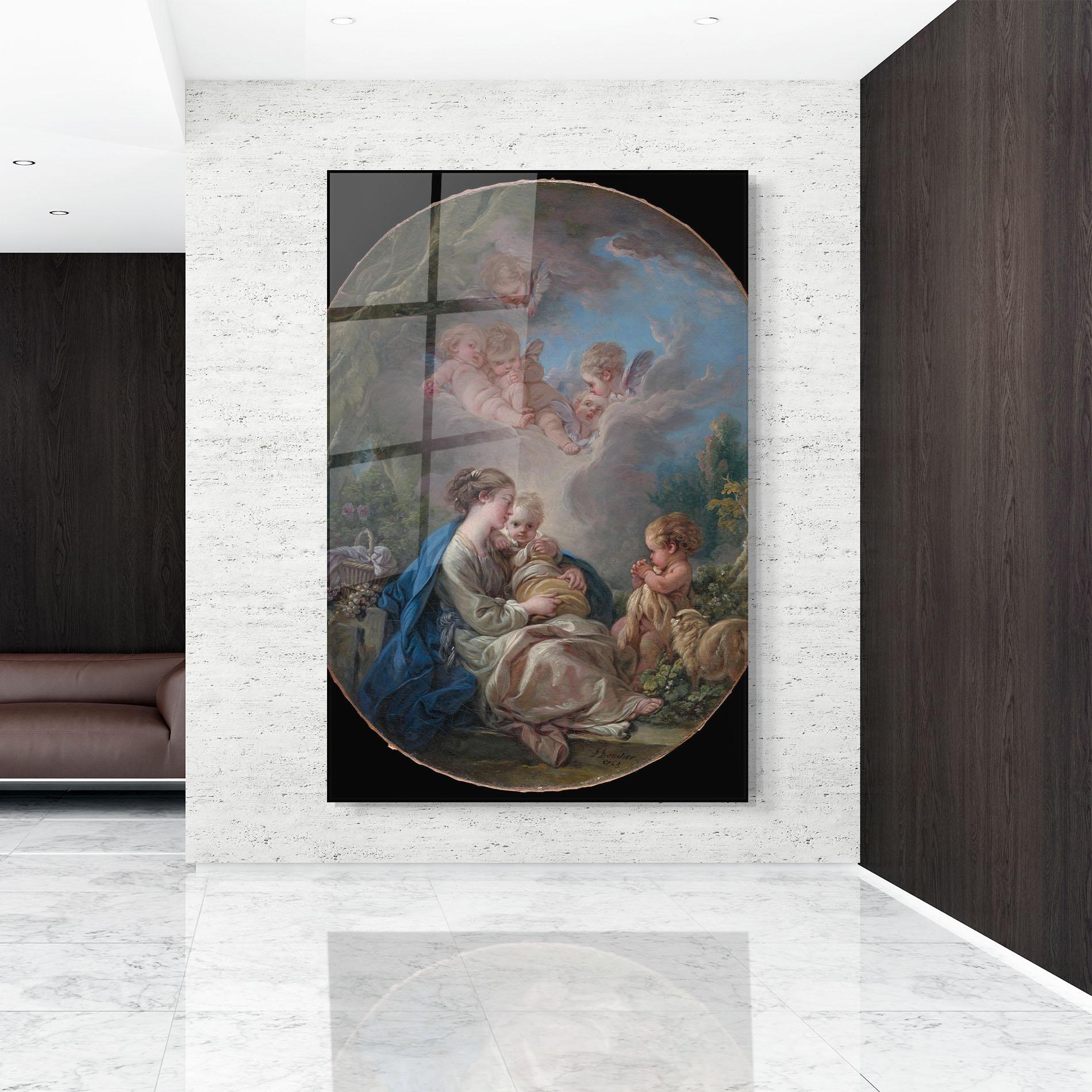 Tablou Sticla Religious Circle mockup 9