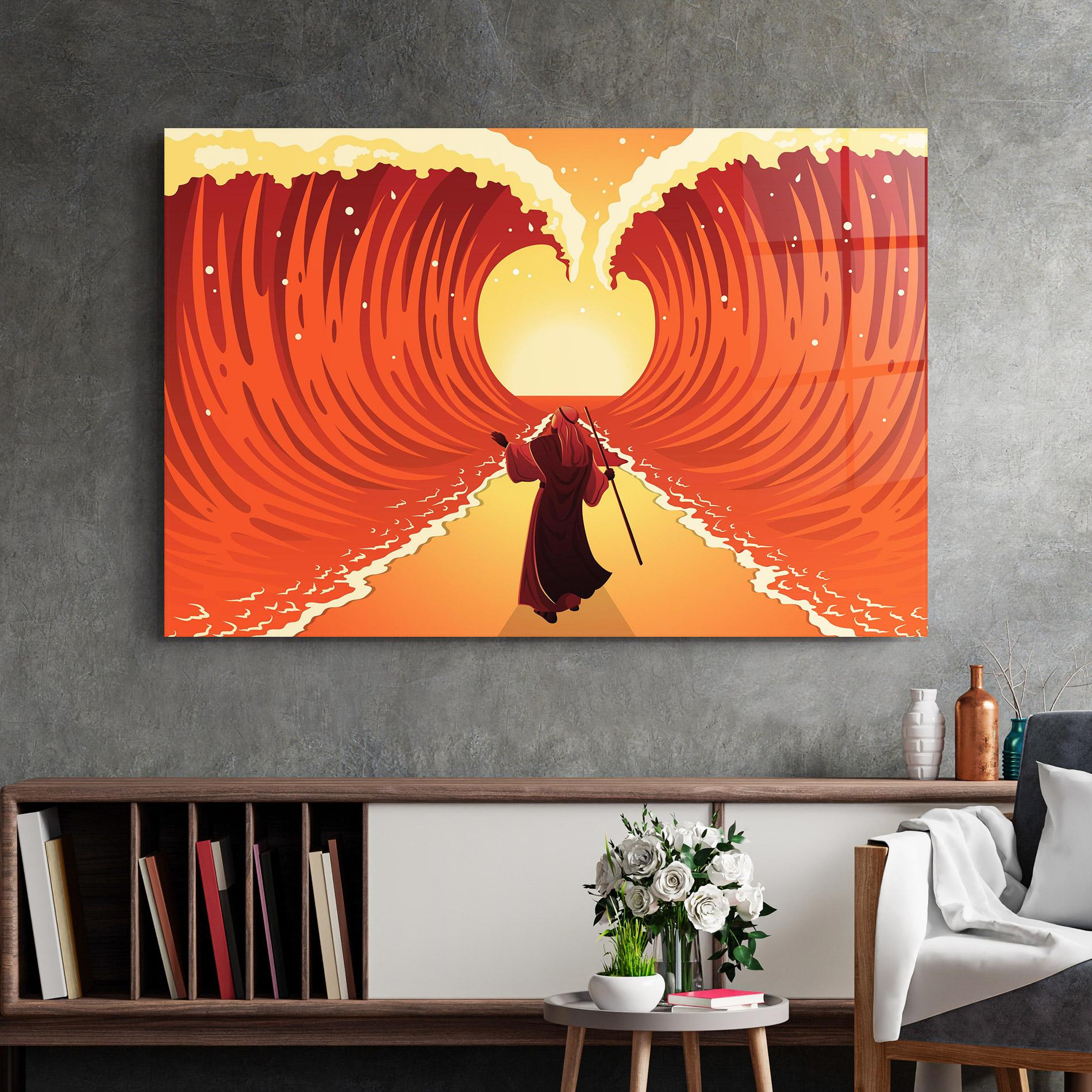 Tablou Sticla Moses mockup 2