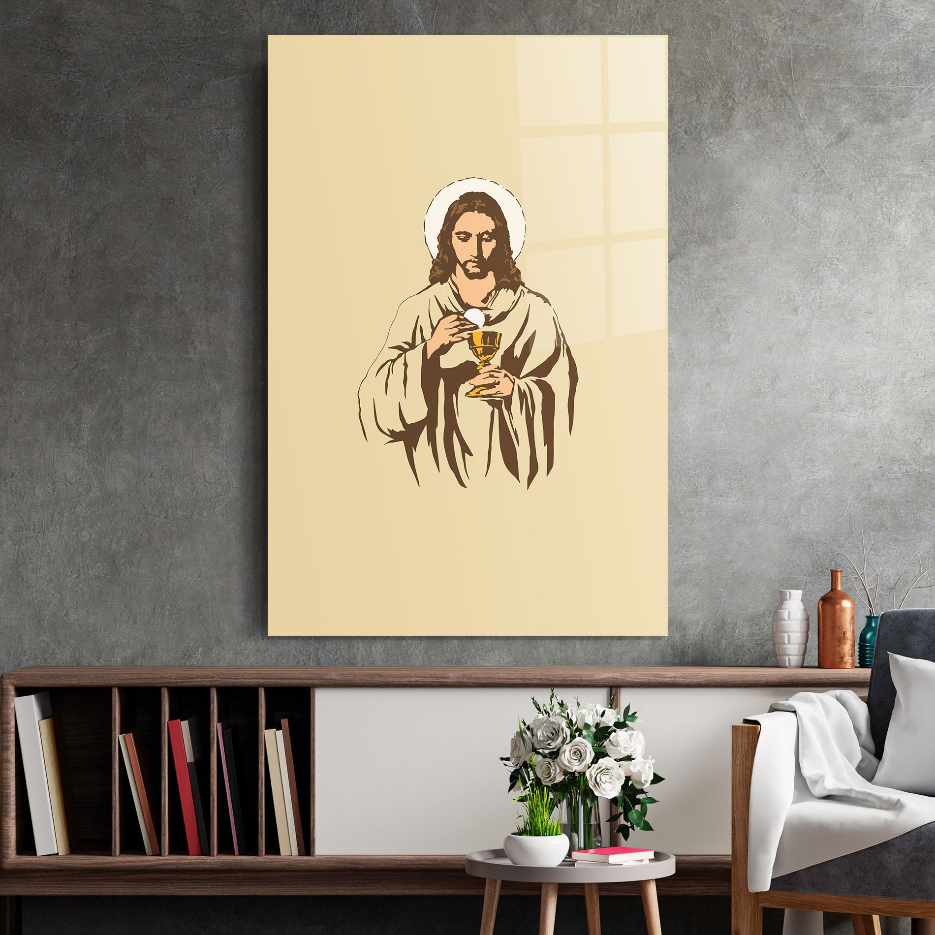 Cream Jesus mockup 2