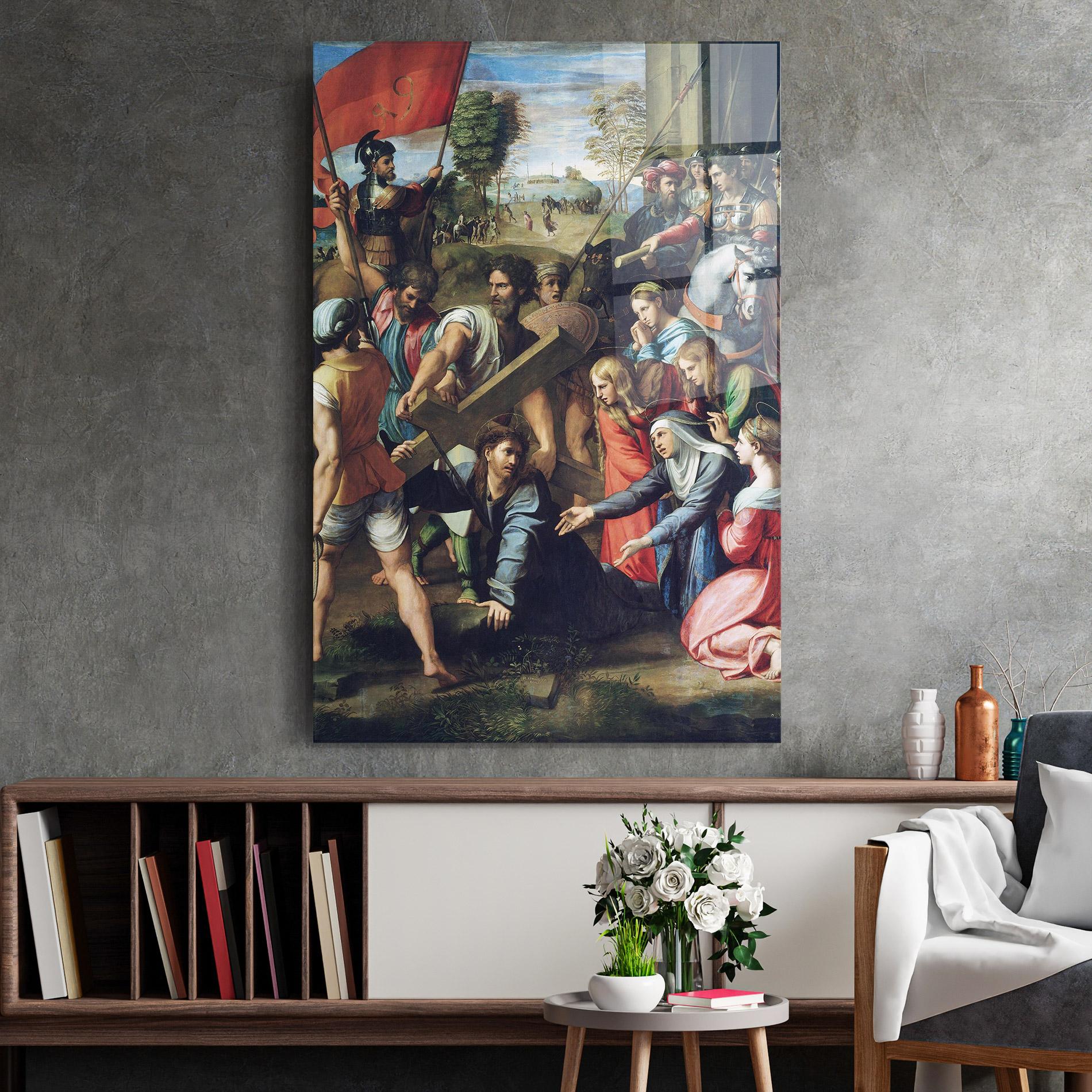 Tablou Sticla Taking The Cross mockup 2