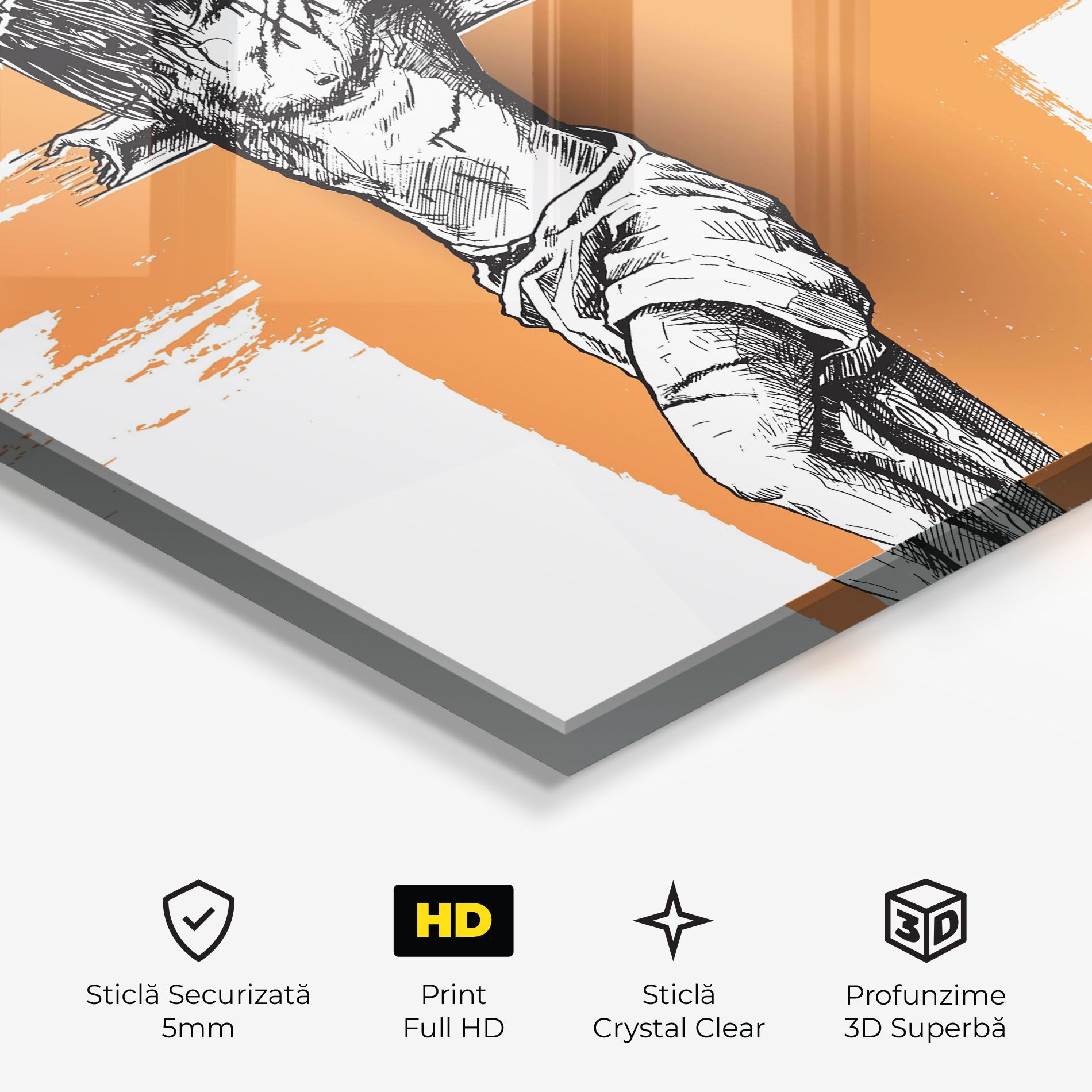 Orange Art Jesus mockup 3