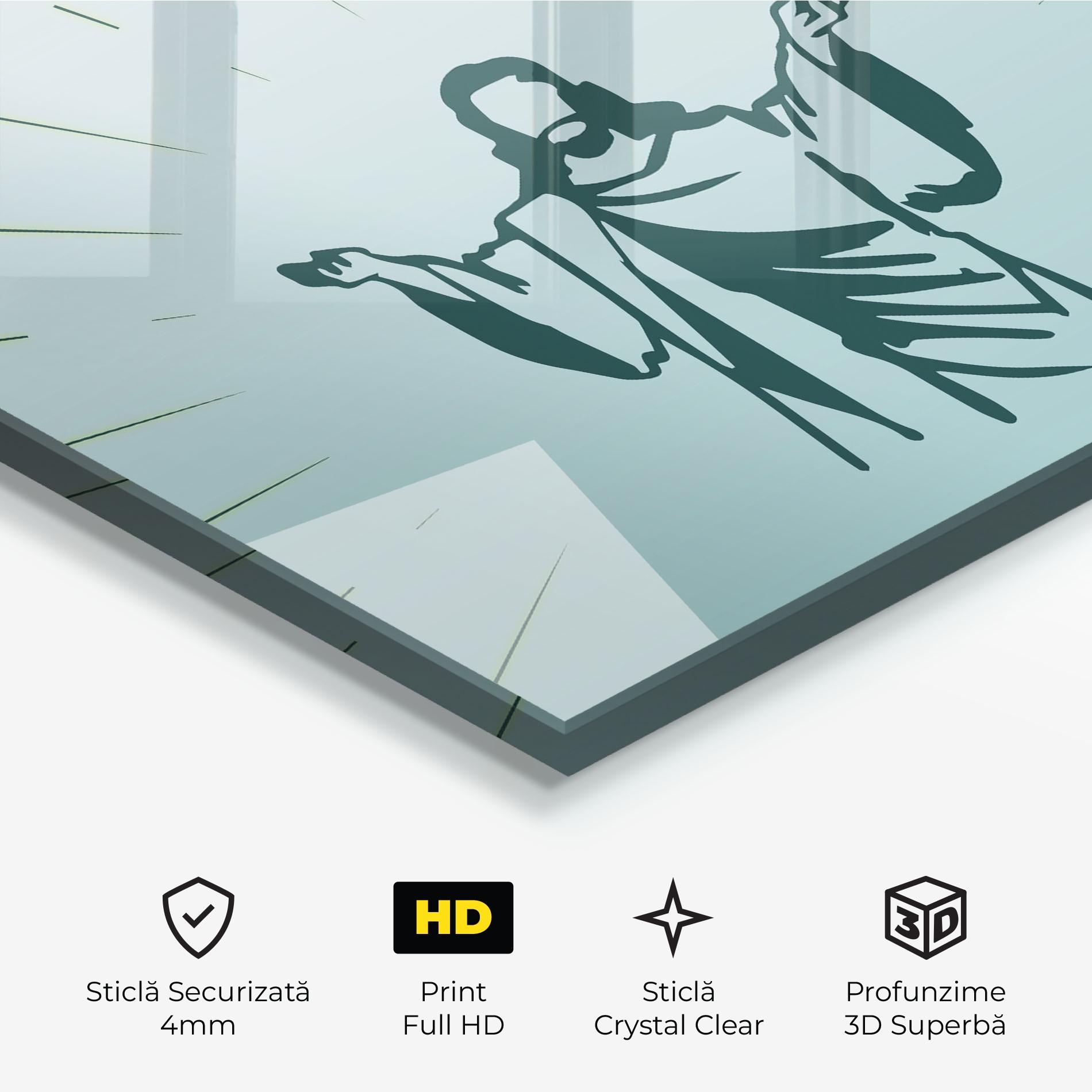 Tablou Sticla Blue Art Jesus mockup 3