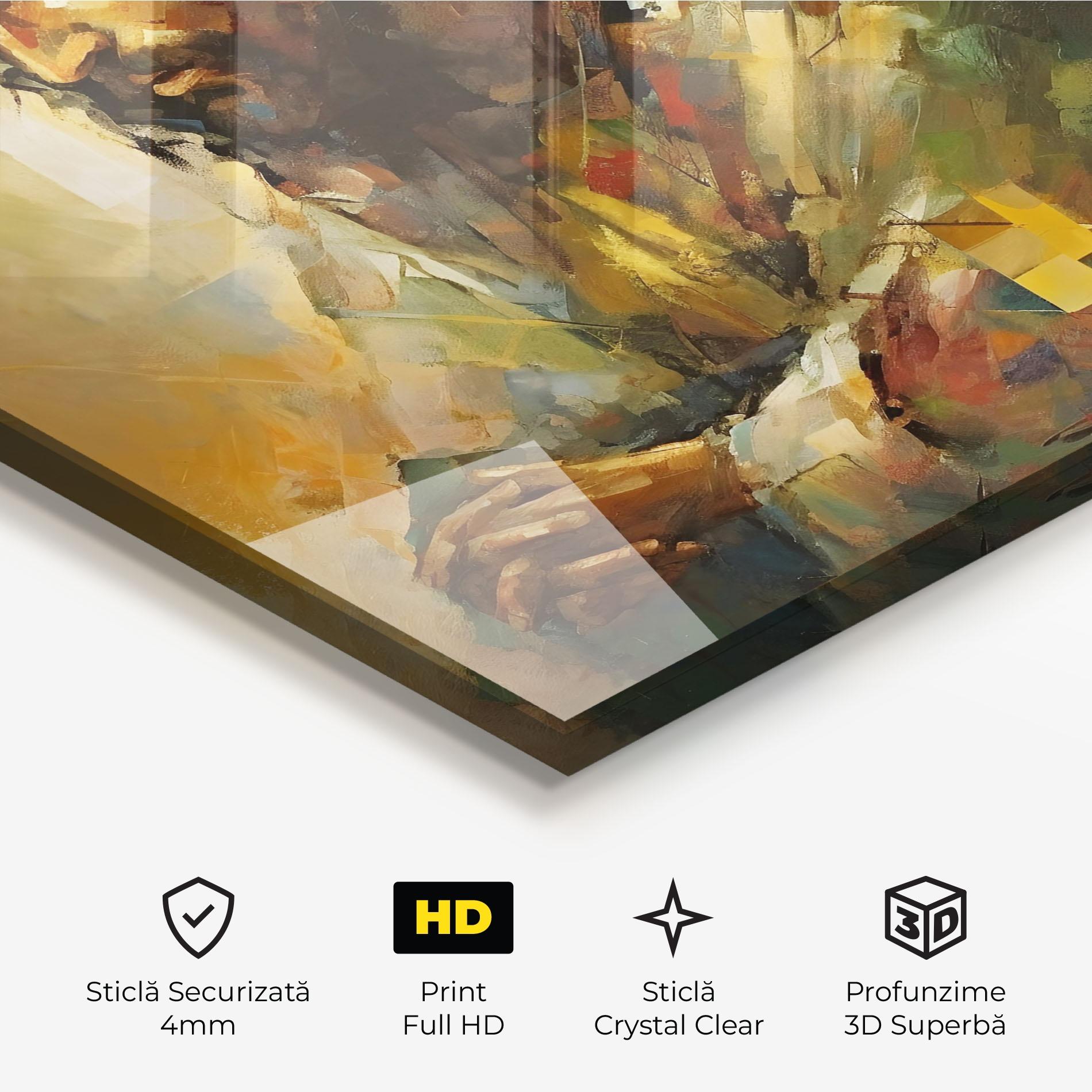 Tablou Sticla Christ Painting Art mockup 3