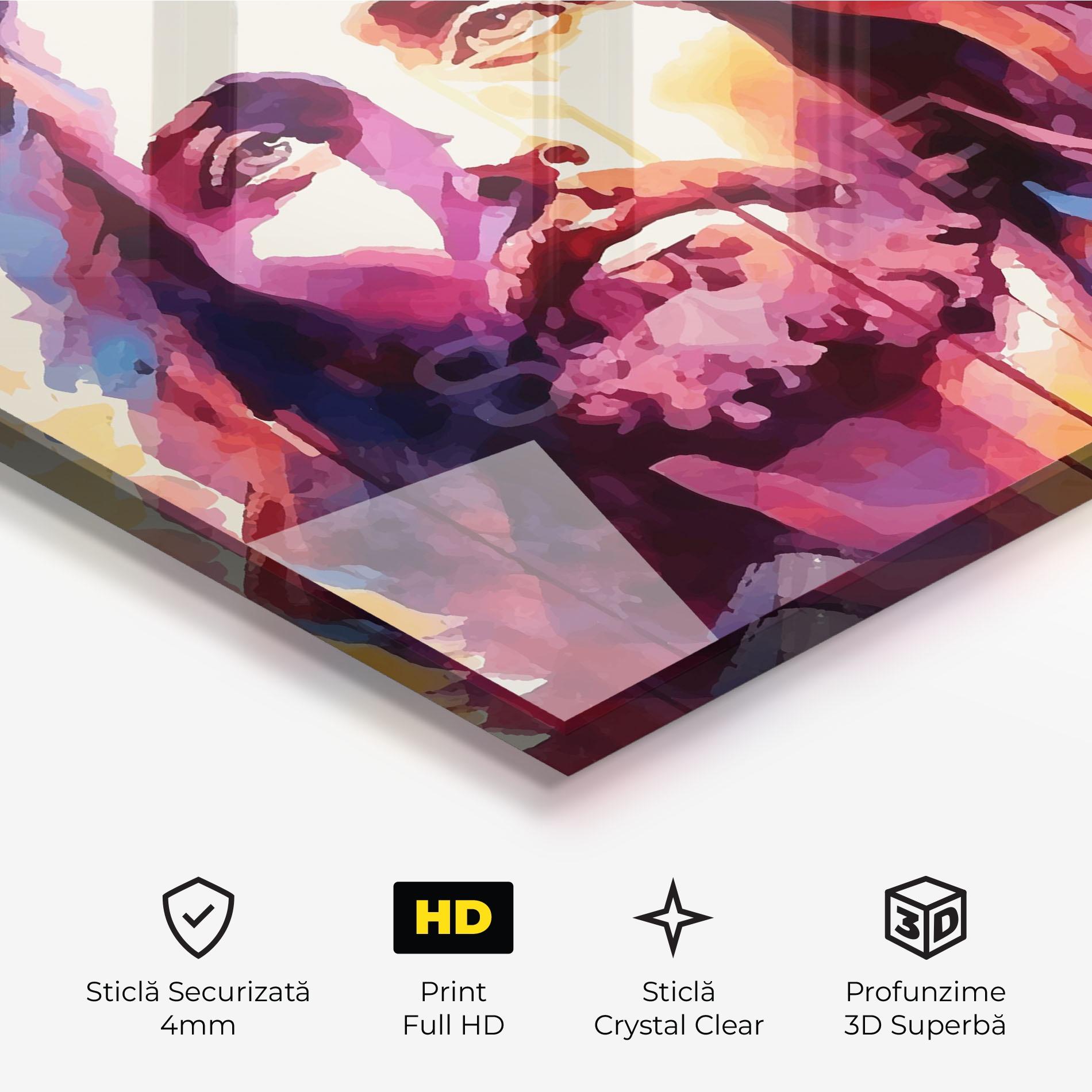 Tablou Sticla Color Jesus mockup 3