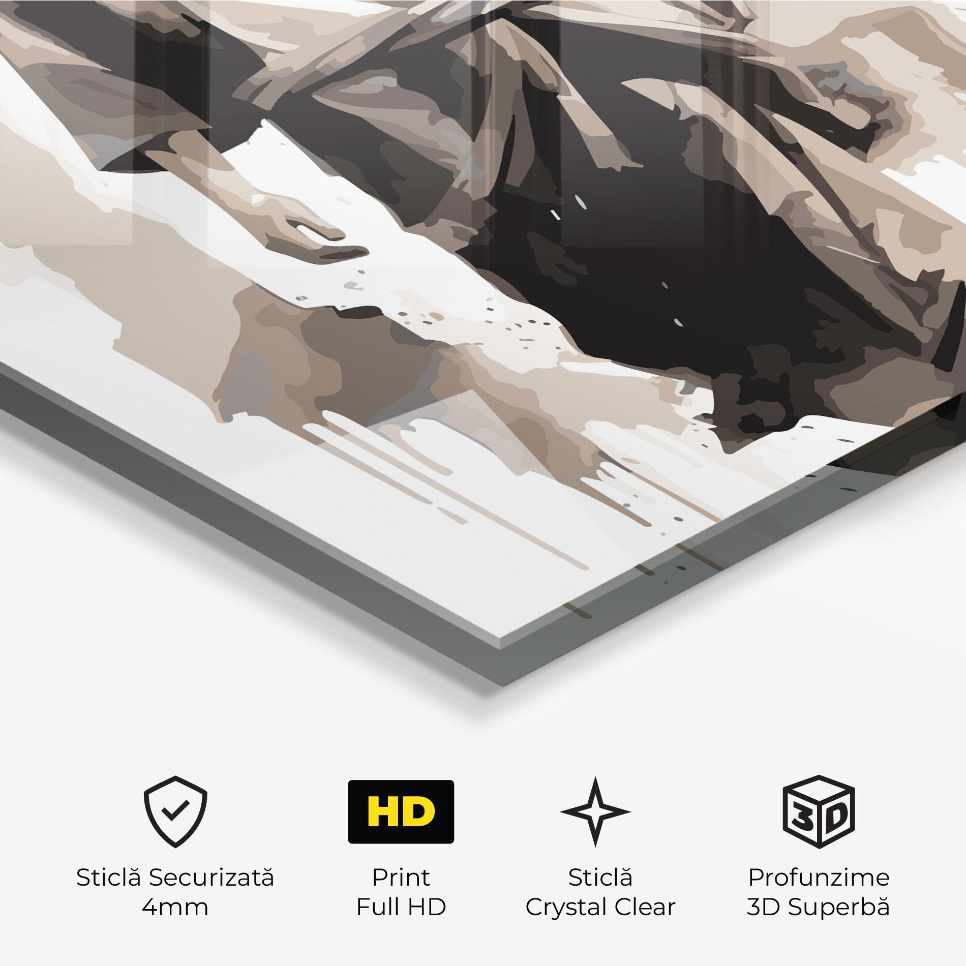 Tablou Sticla Cream Art Jesus mockup 3