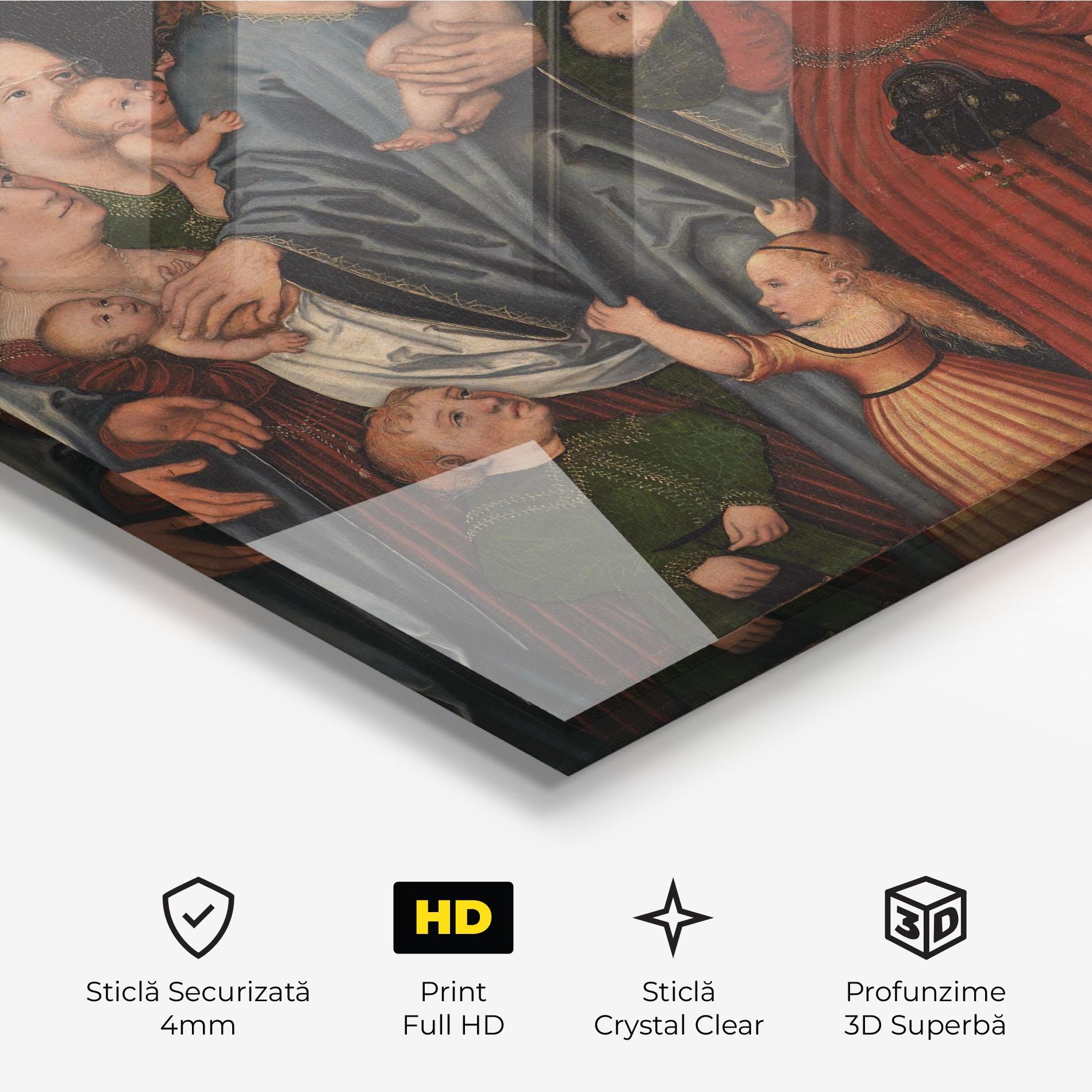 Tablou Sticla Jesus Old Art mockup 3