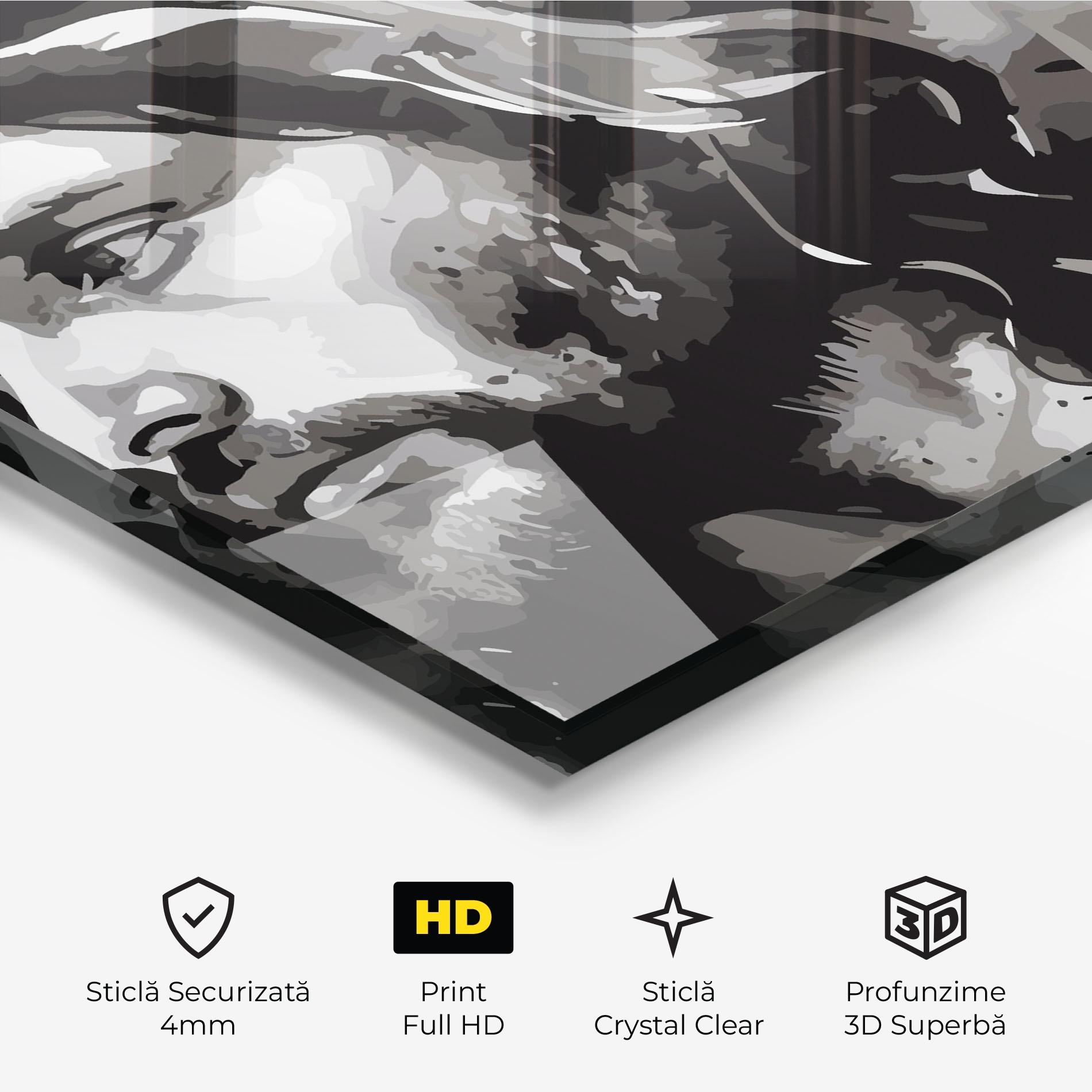 Tablou Sticla Jesus Watercolor mockup 3