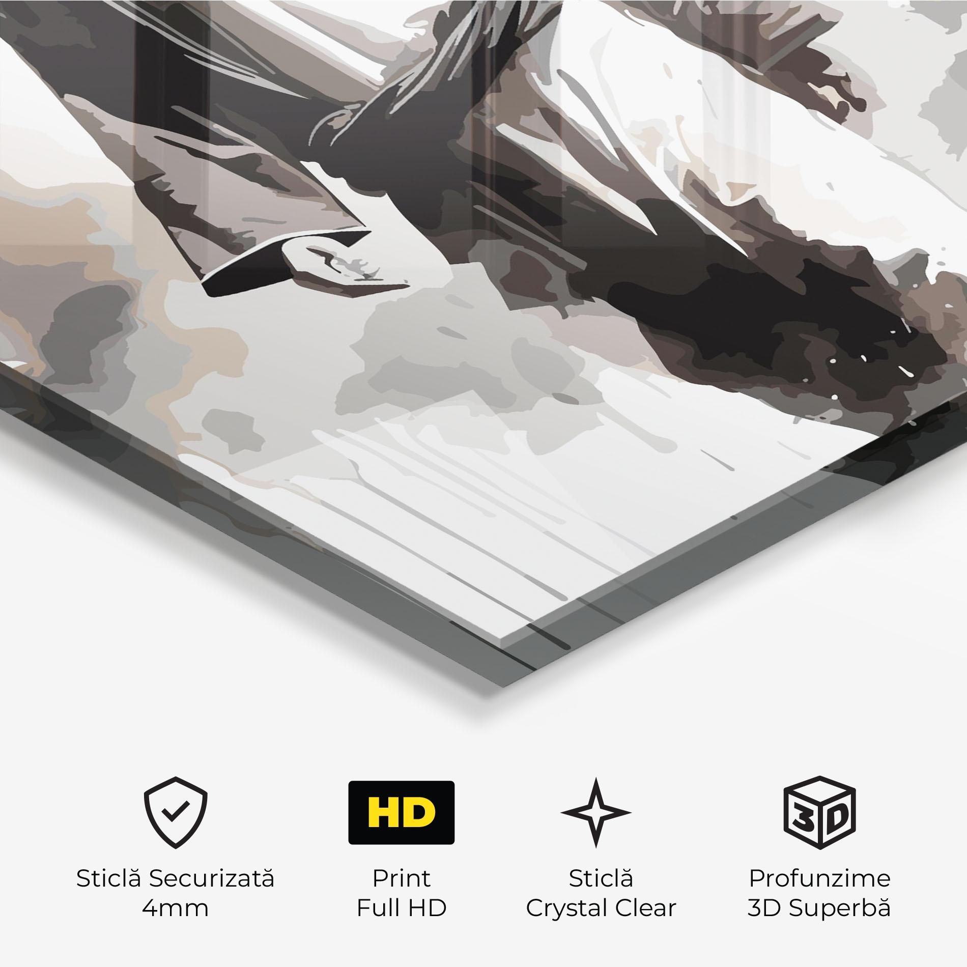 Tablou Sticla Watercolor Jesus mockup 3