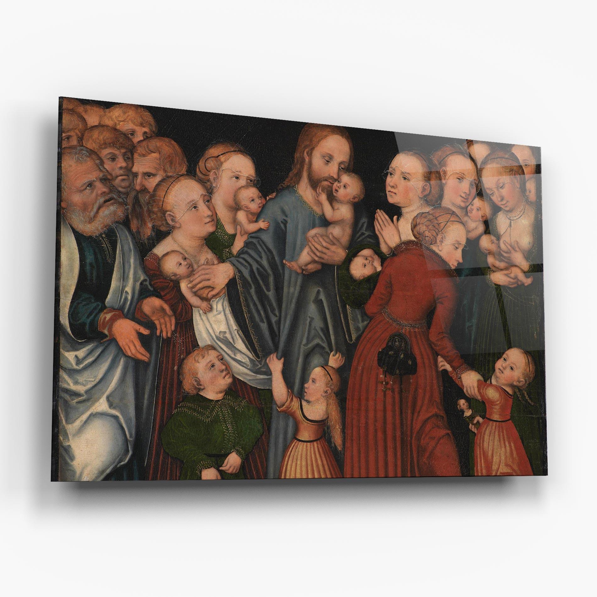 Tablou Sticla Jesus Old Art mockup 6