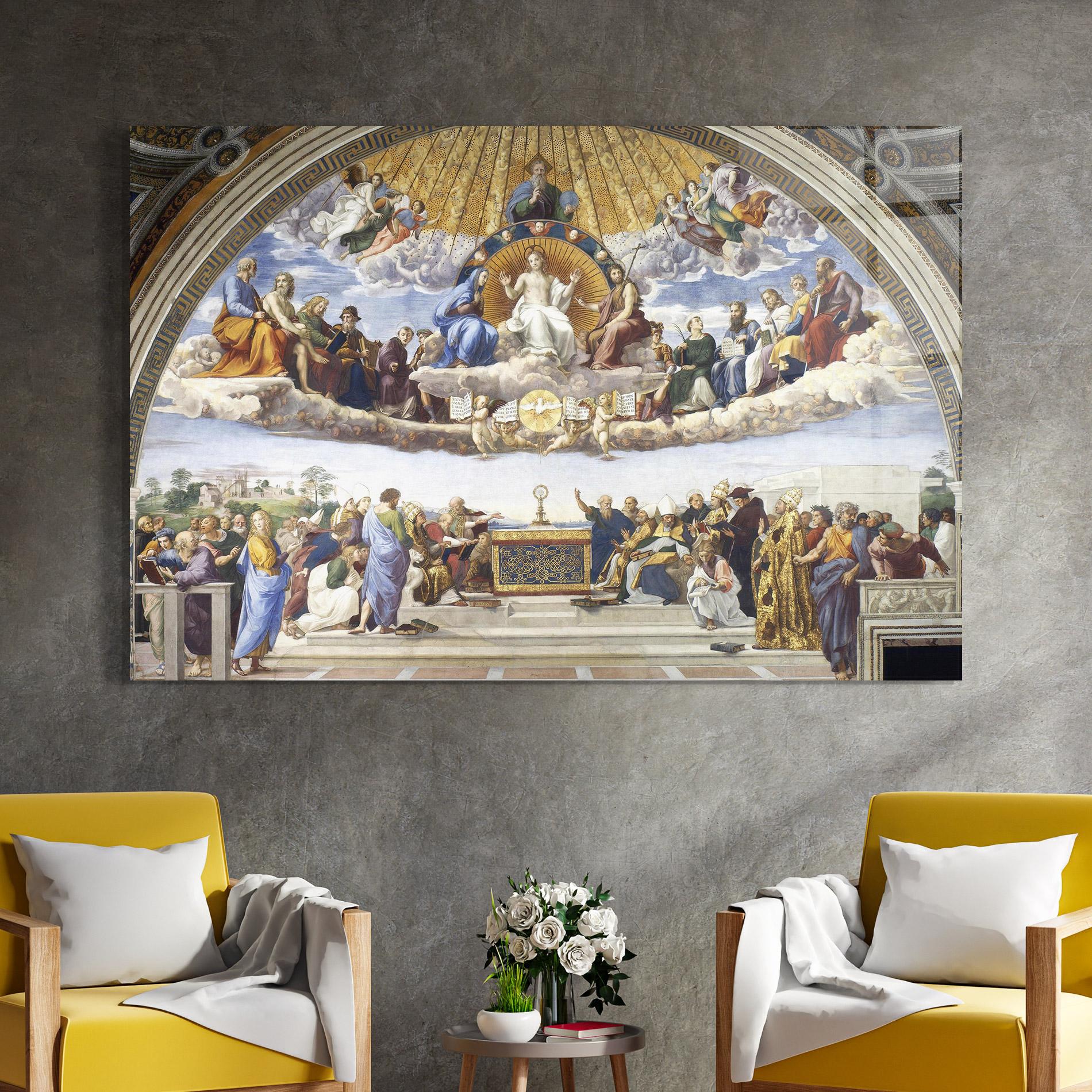 Tablou Sticla Holy Light mockup 4