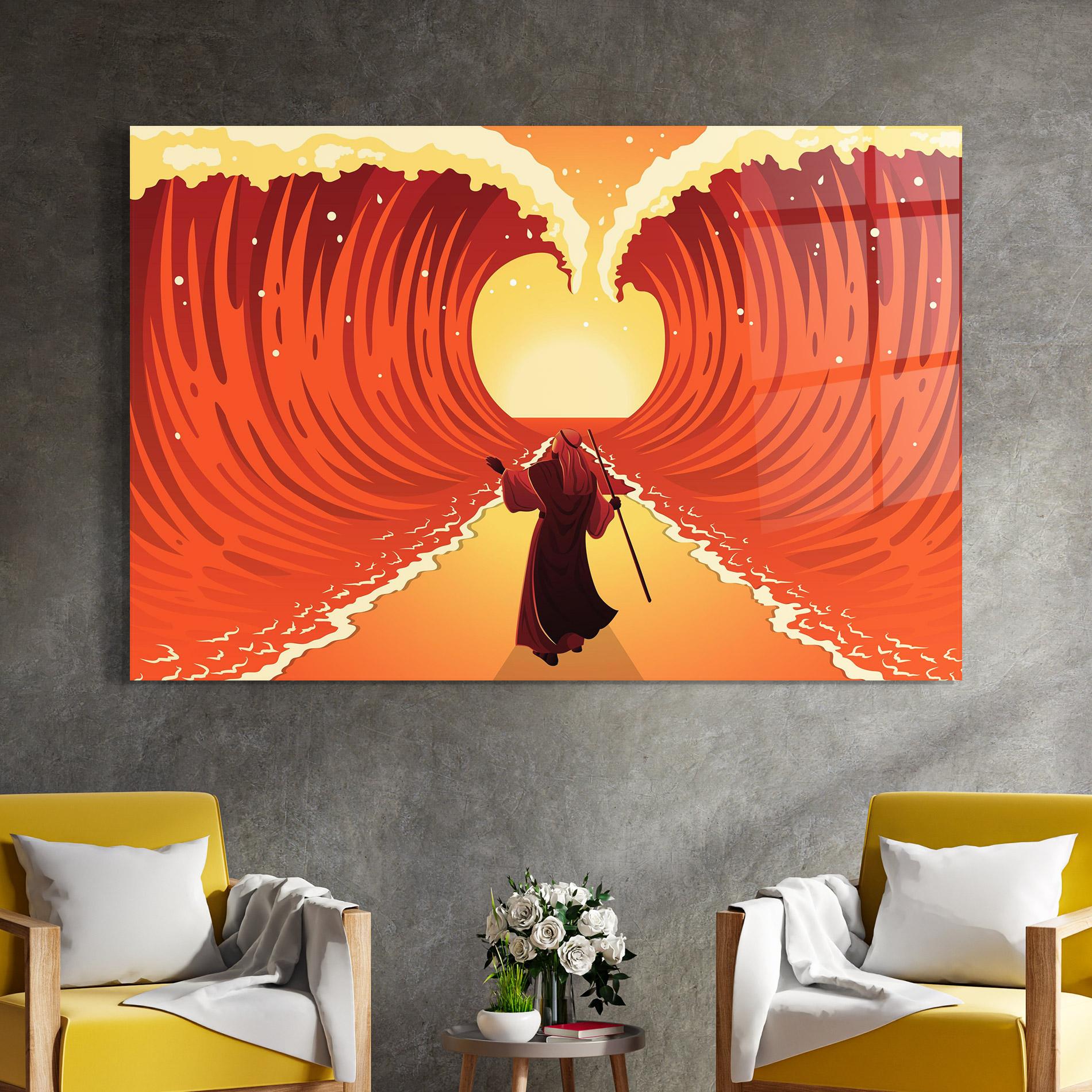 Tablou Sticla Moses mockup 4