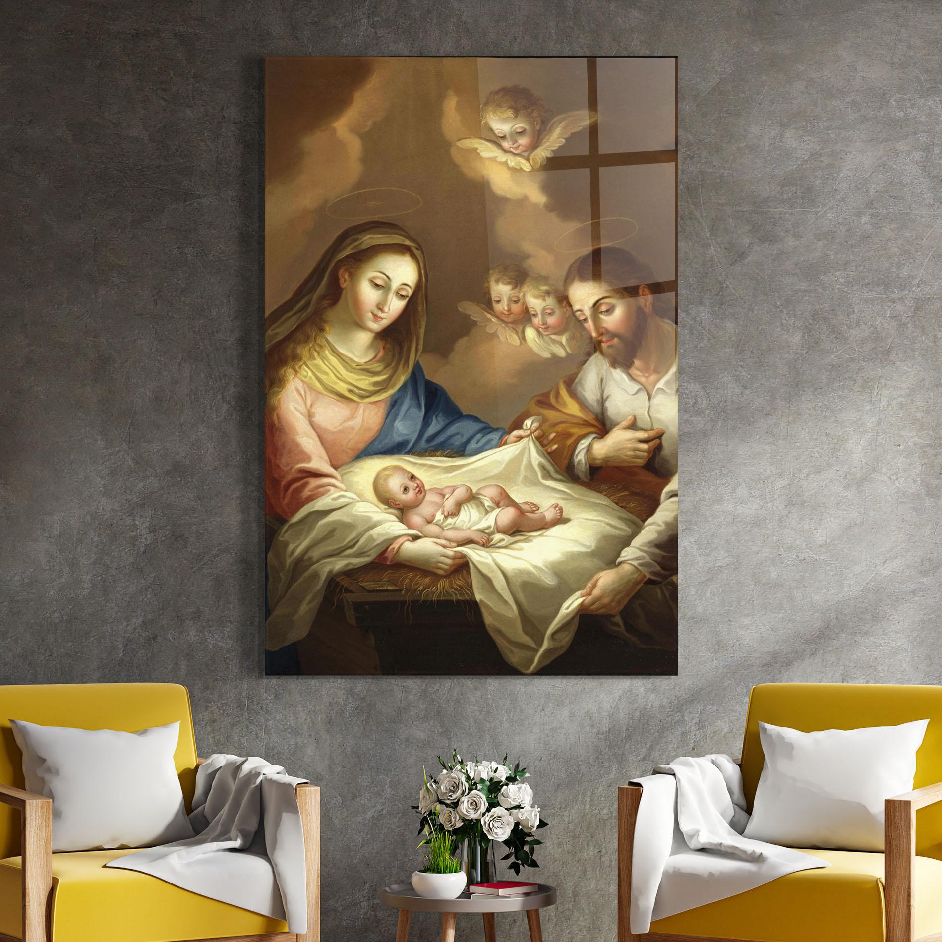 Tablou Sticla Devine Reflection mockup 4